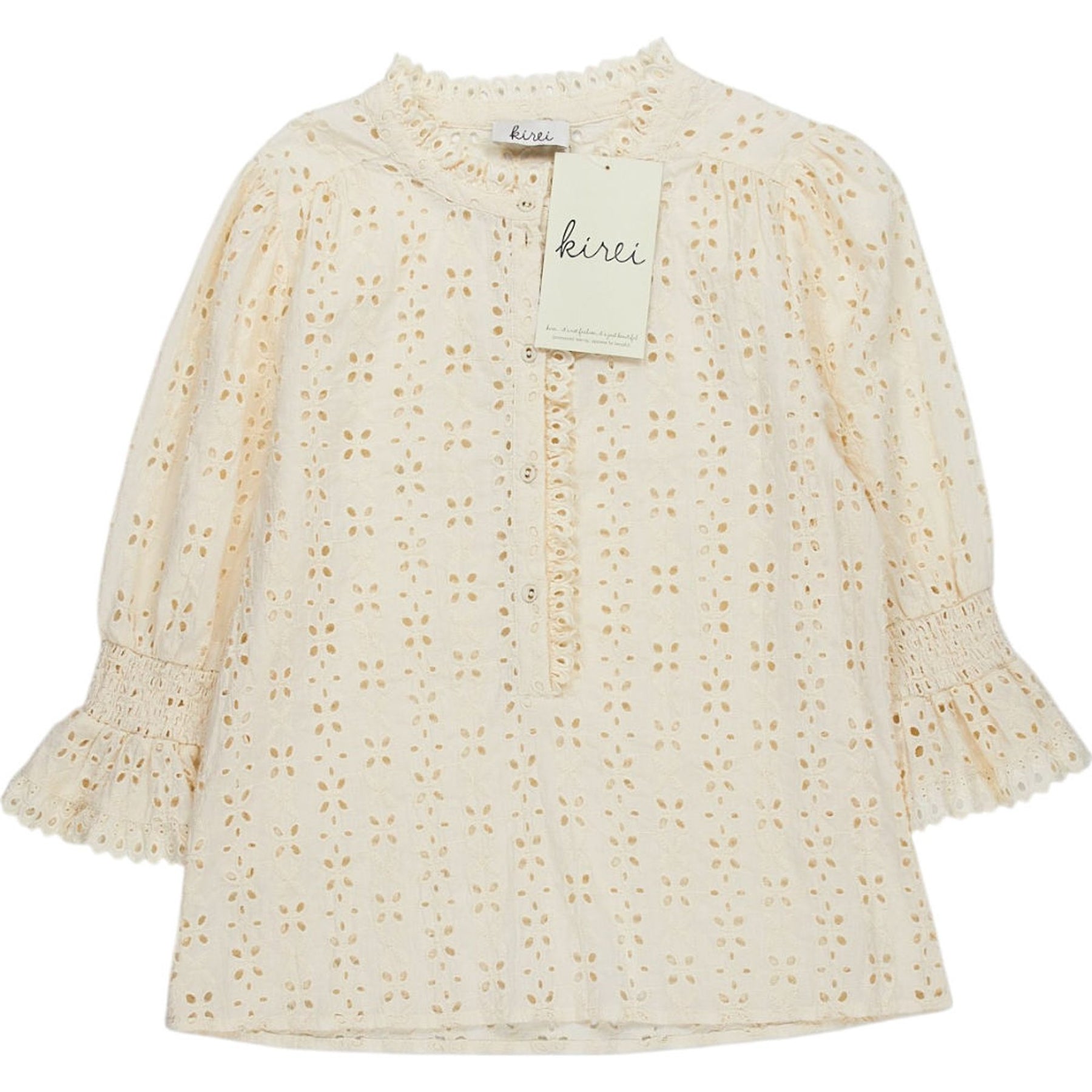 Kirei Cream Broderie Top
