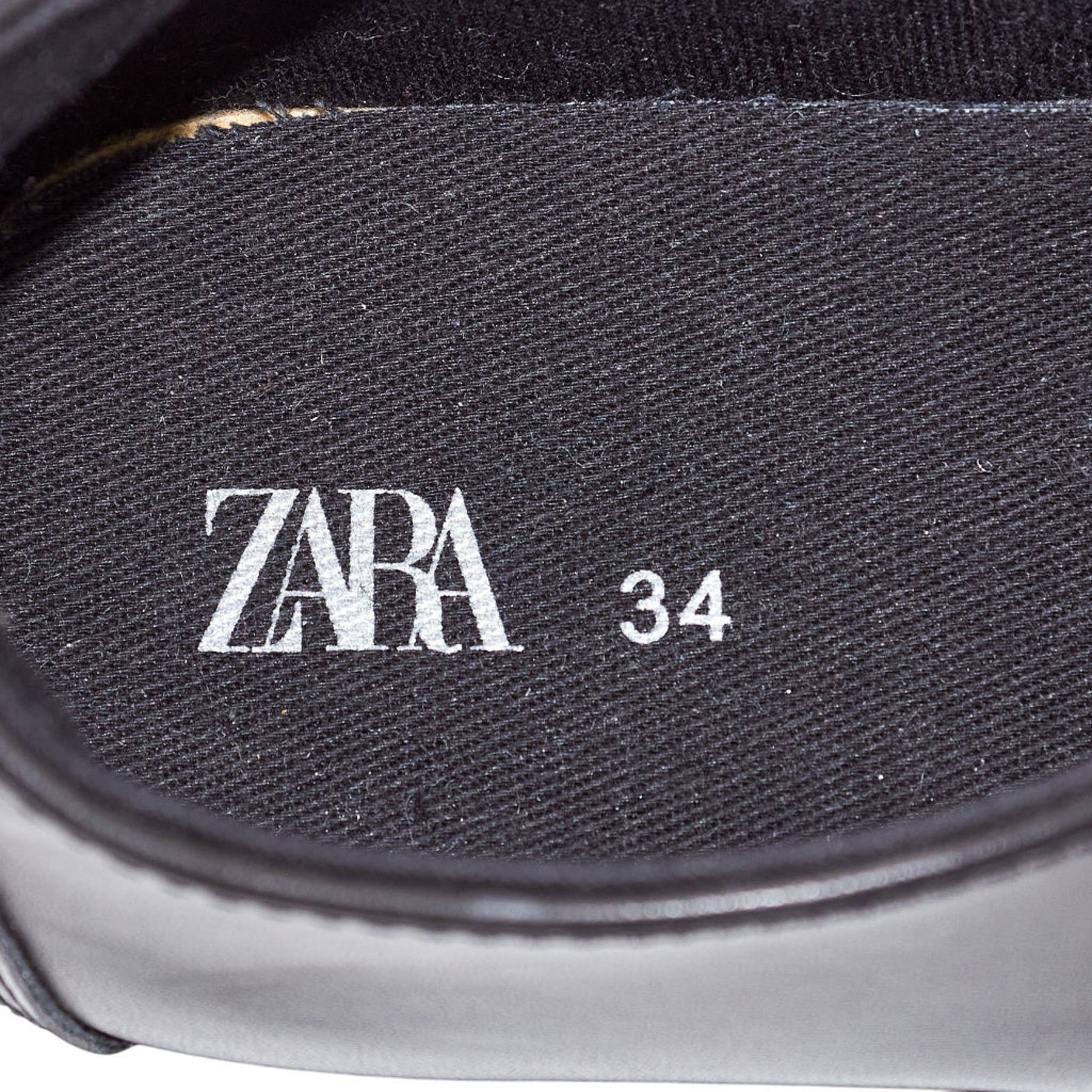 Zara Boys Black Lace-Up Shoes