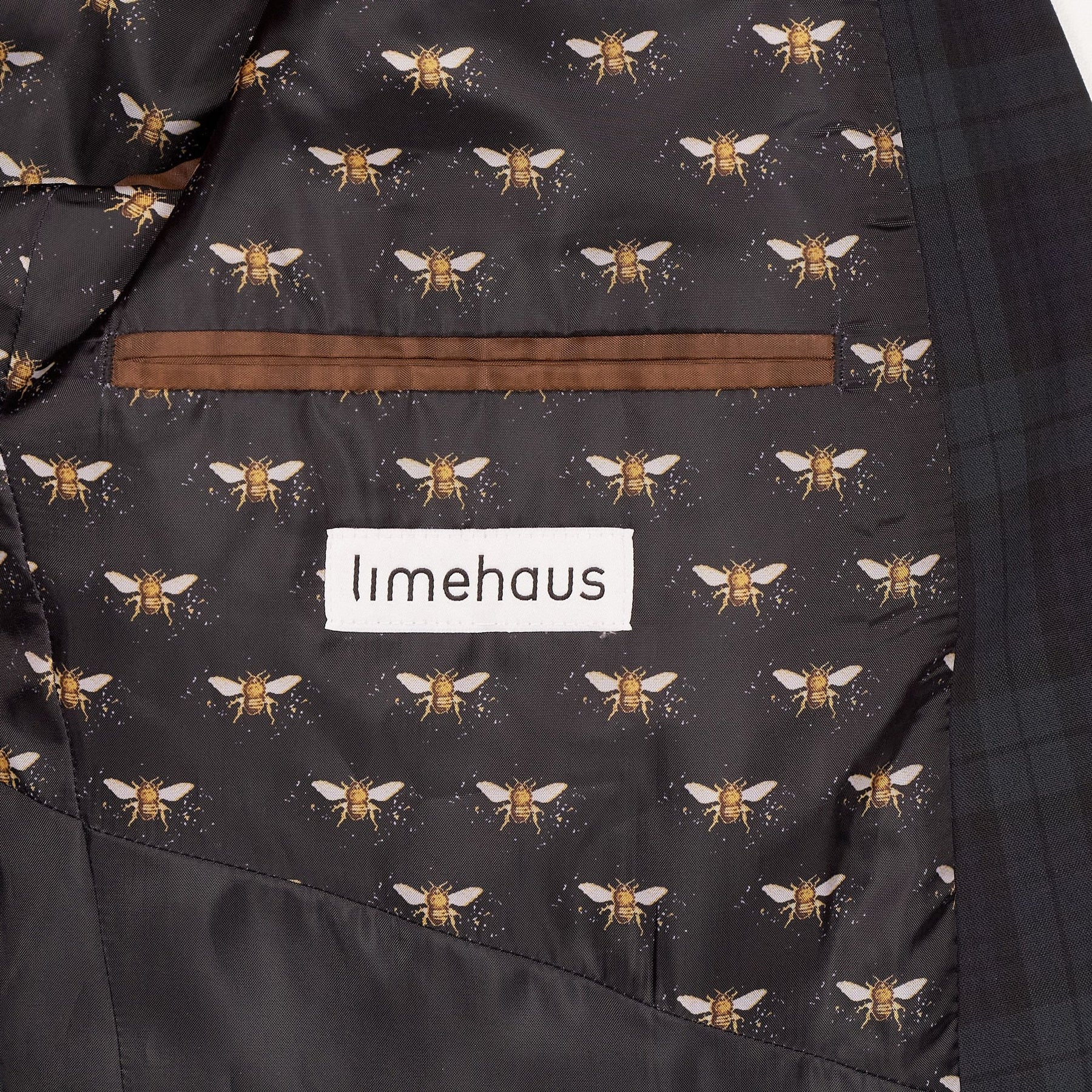 Limehaus Green Check Suit Jacket