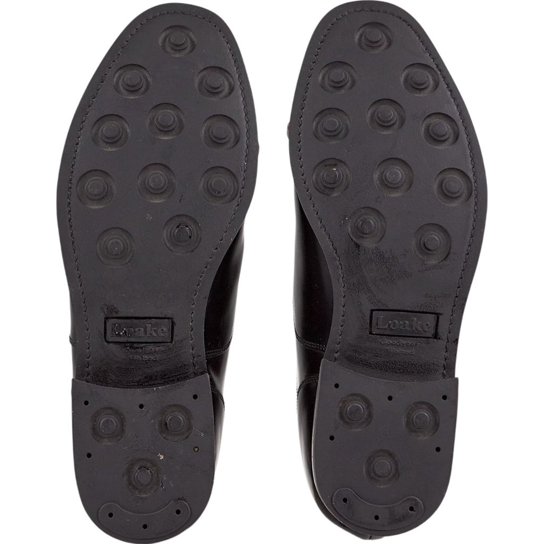 Loake Black Leather 300BRG Oxford Shoes
