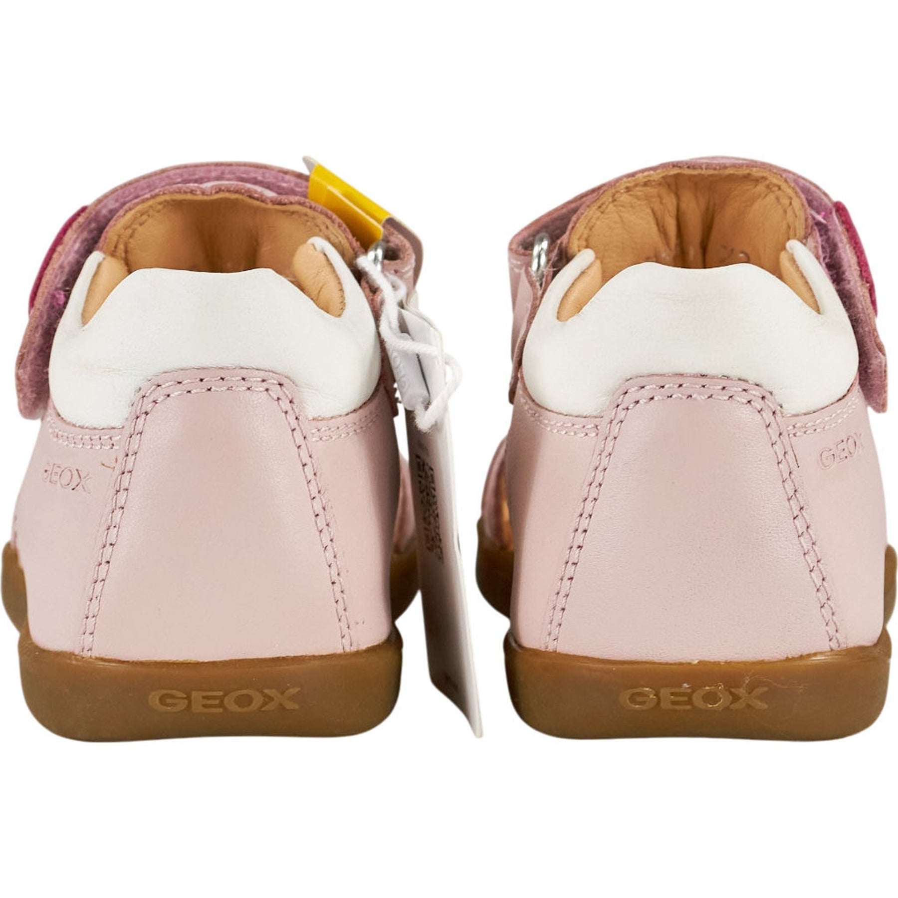Geox Pink Nappa Kids Sandals