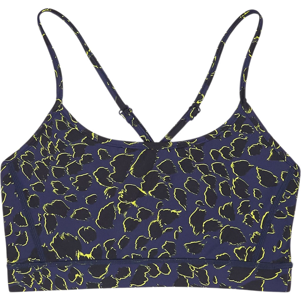 Hush Blue Yellow Alfa Printed Sports Bra