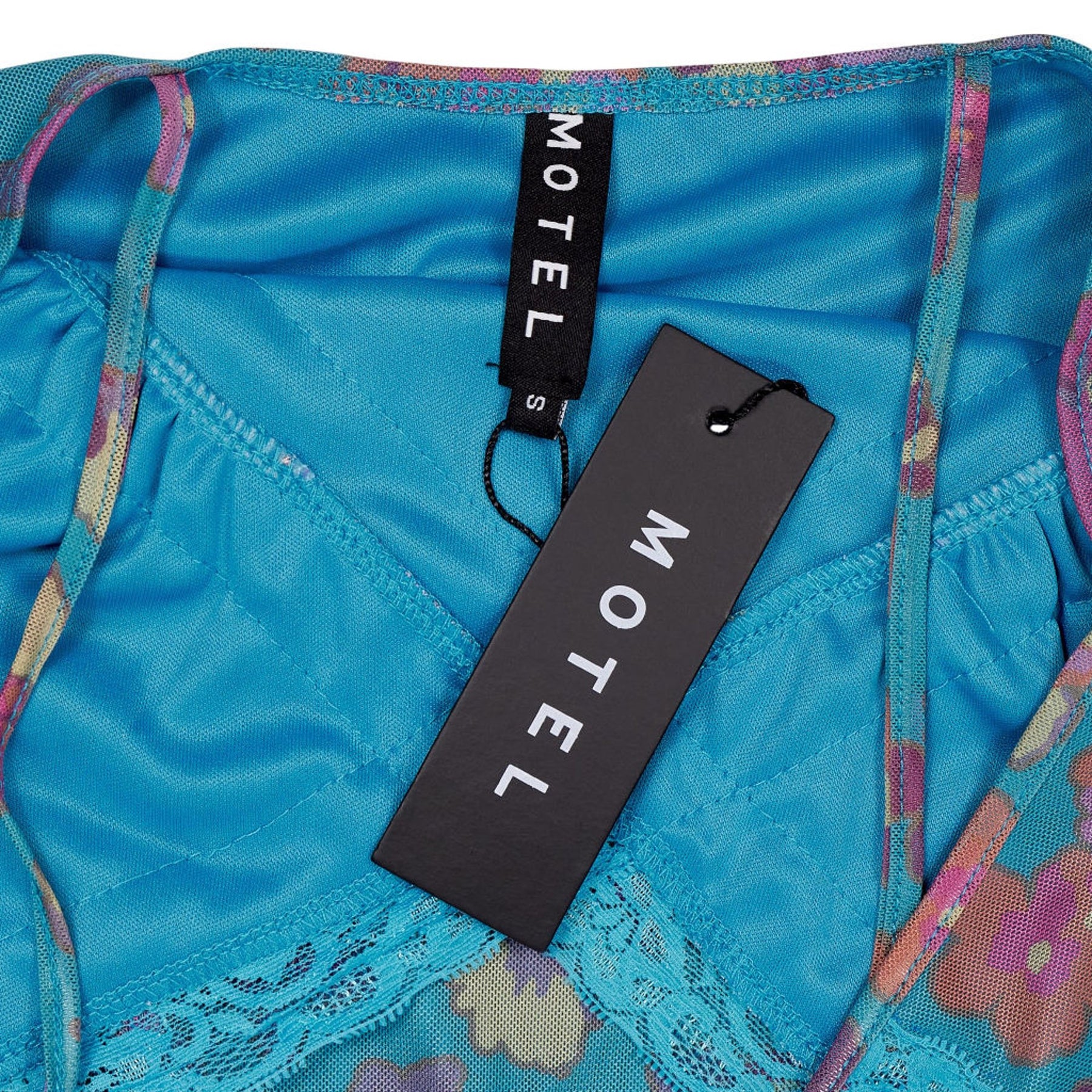 Motel Blue Floral Coline Dress