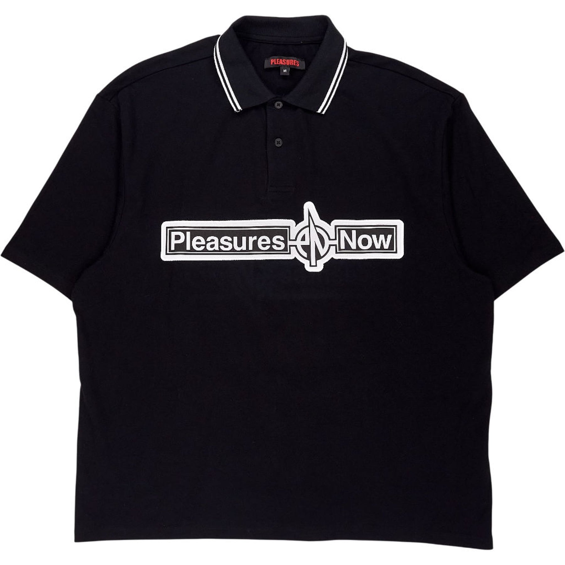 Pleasures Black Polo Shirt