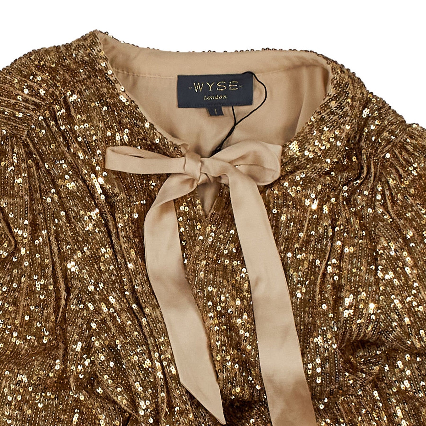 Wyse Gold Sequin Dress