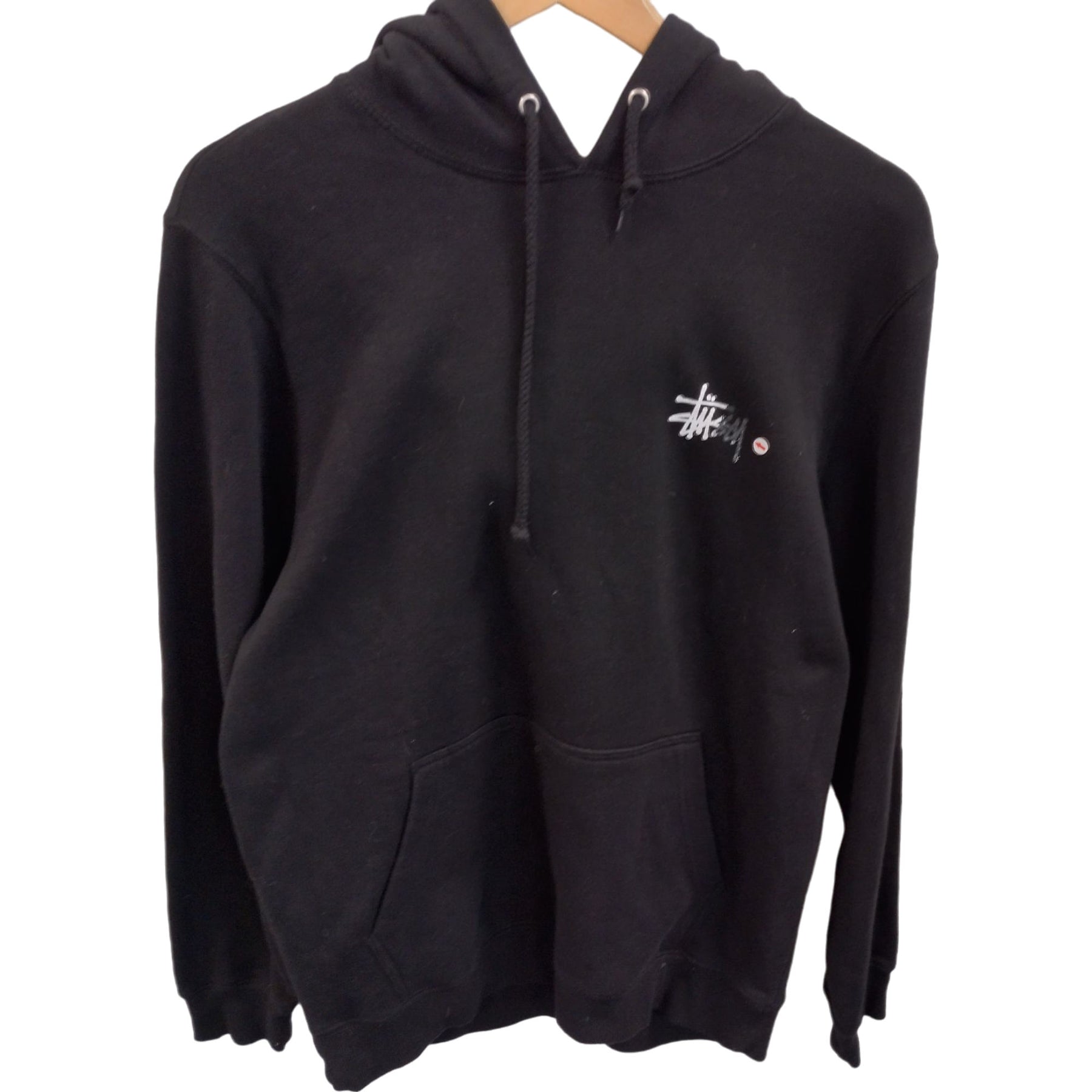 Stussy Black Hoodie Cotton Blend