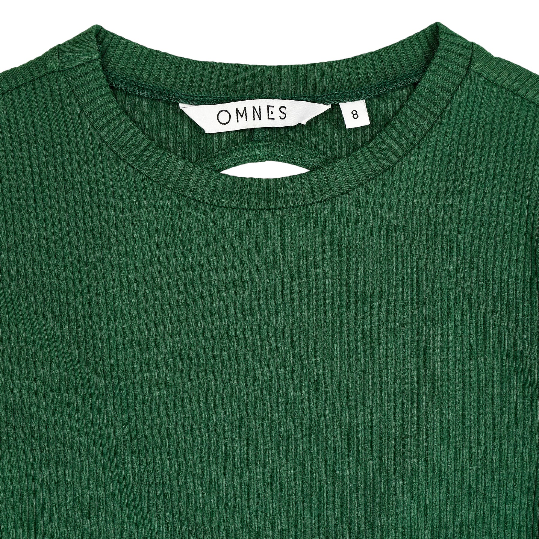 OMNES Green Ribbed Bodysuit