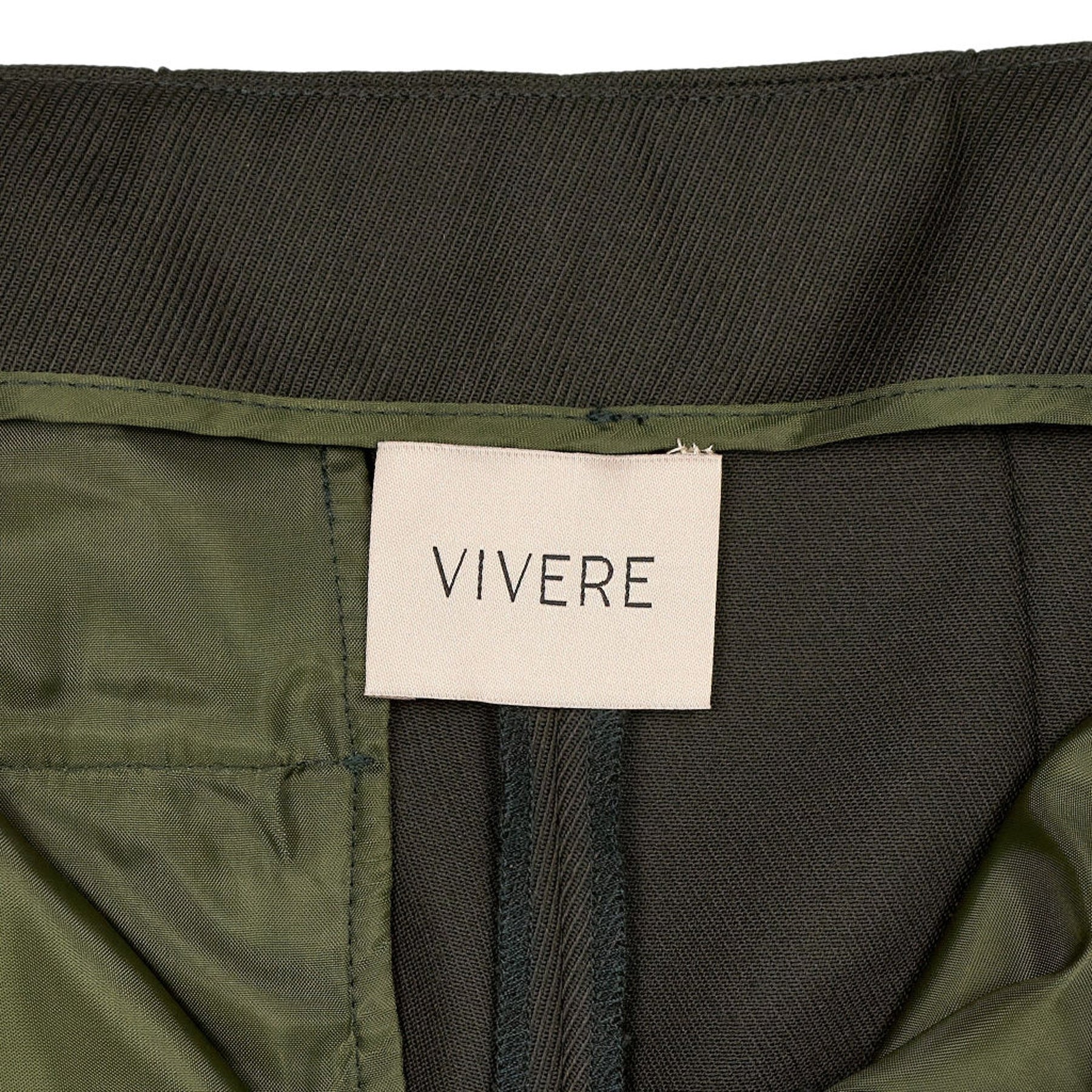 Vivere Green Flared Trousers