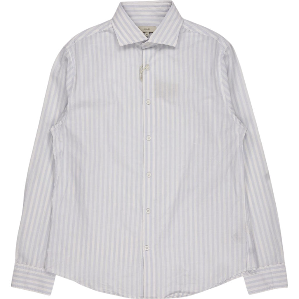 Moss White Blue Striped Shirt