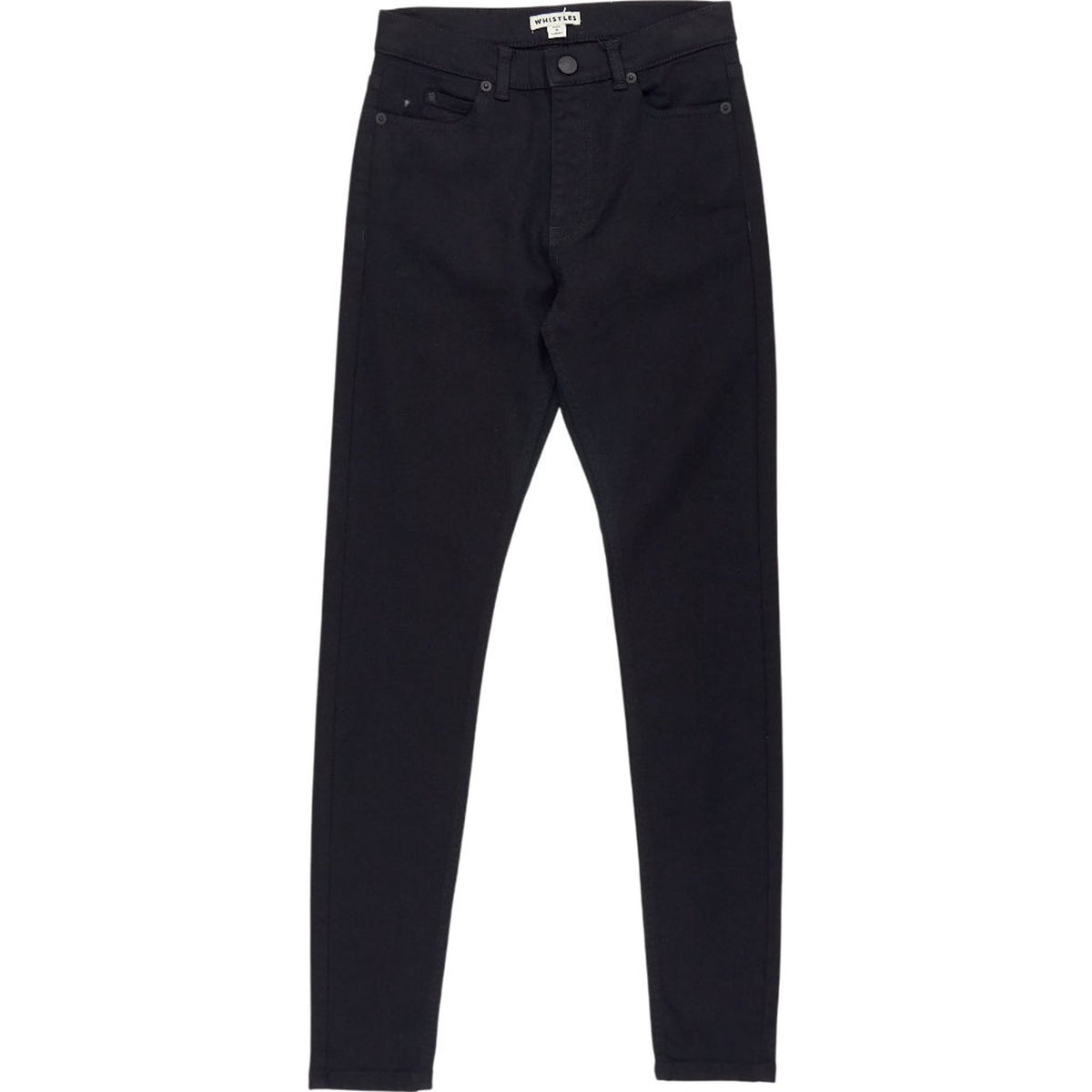 Whistles Black Skinny Mid Rise Jeans