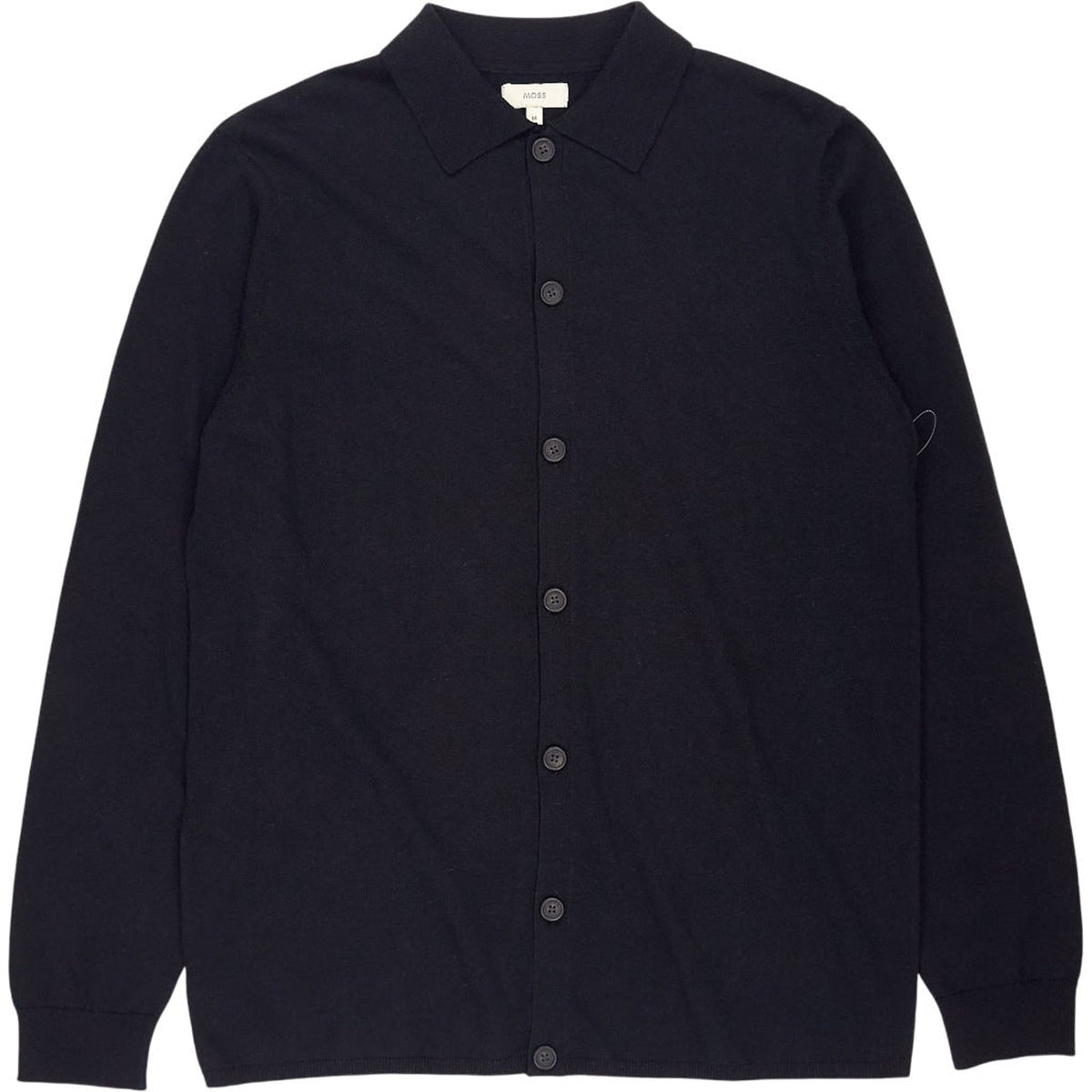 Moss Black Button Cardigan