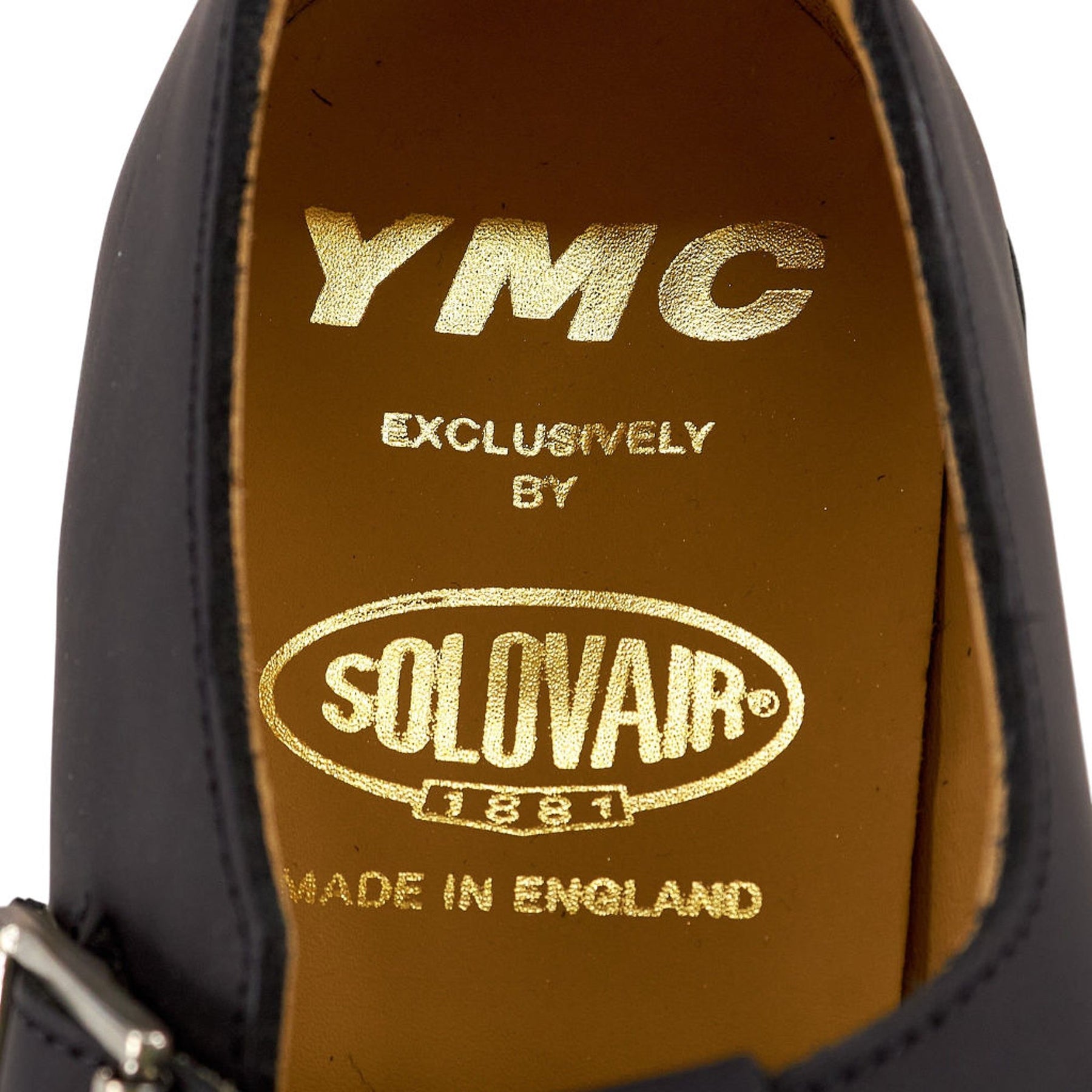 YMC Black Buckle Shoes