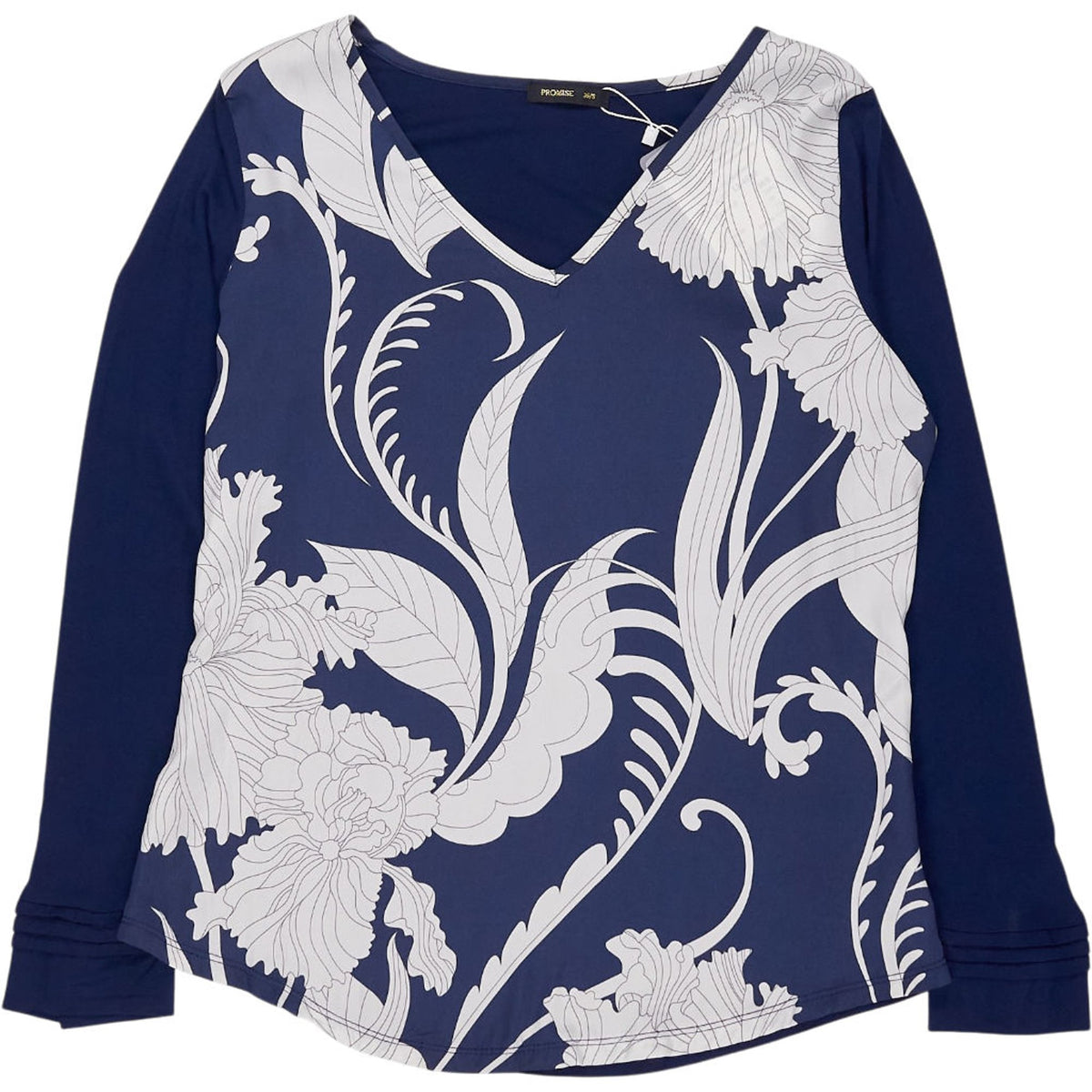 Promise Blue Floral Pyjama Top