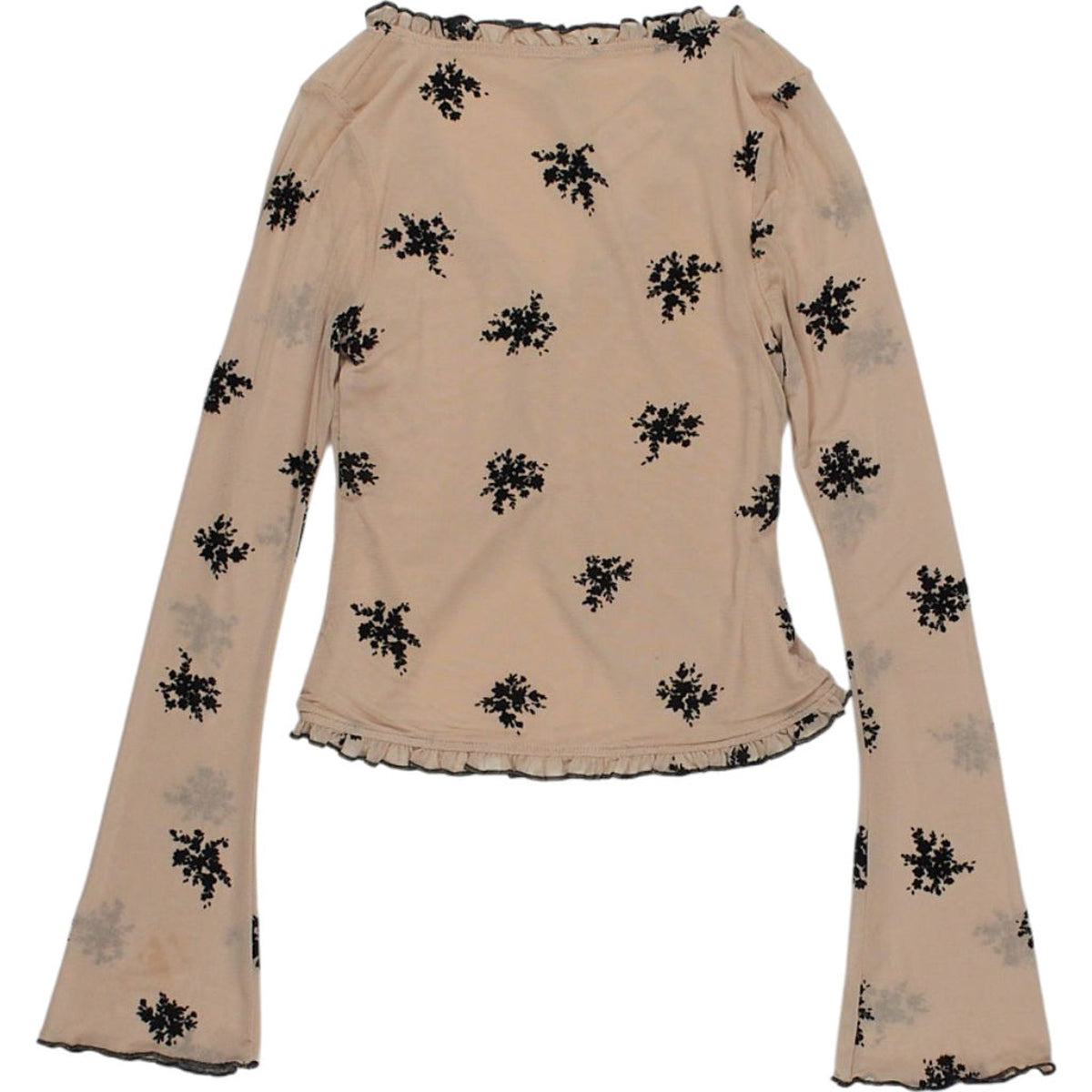 Motel Nude Black Patterned Top