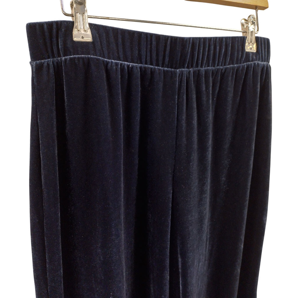 Hush Blue Velour Midnight Maida Culottes