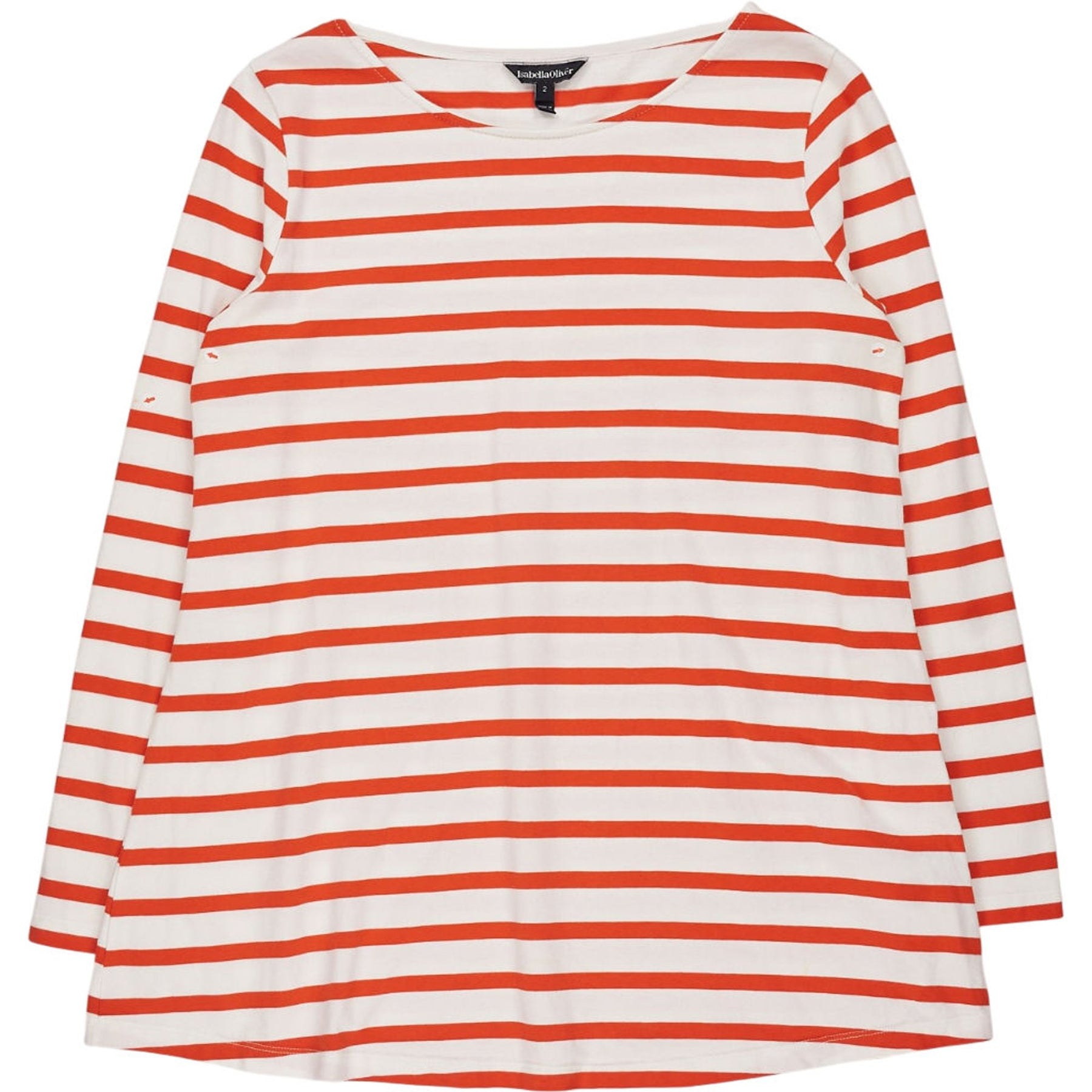 Isabella Oliver Red Stripe Maternity Top