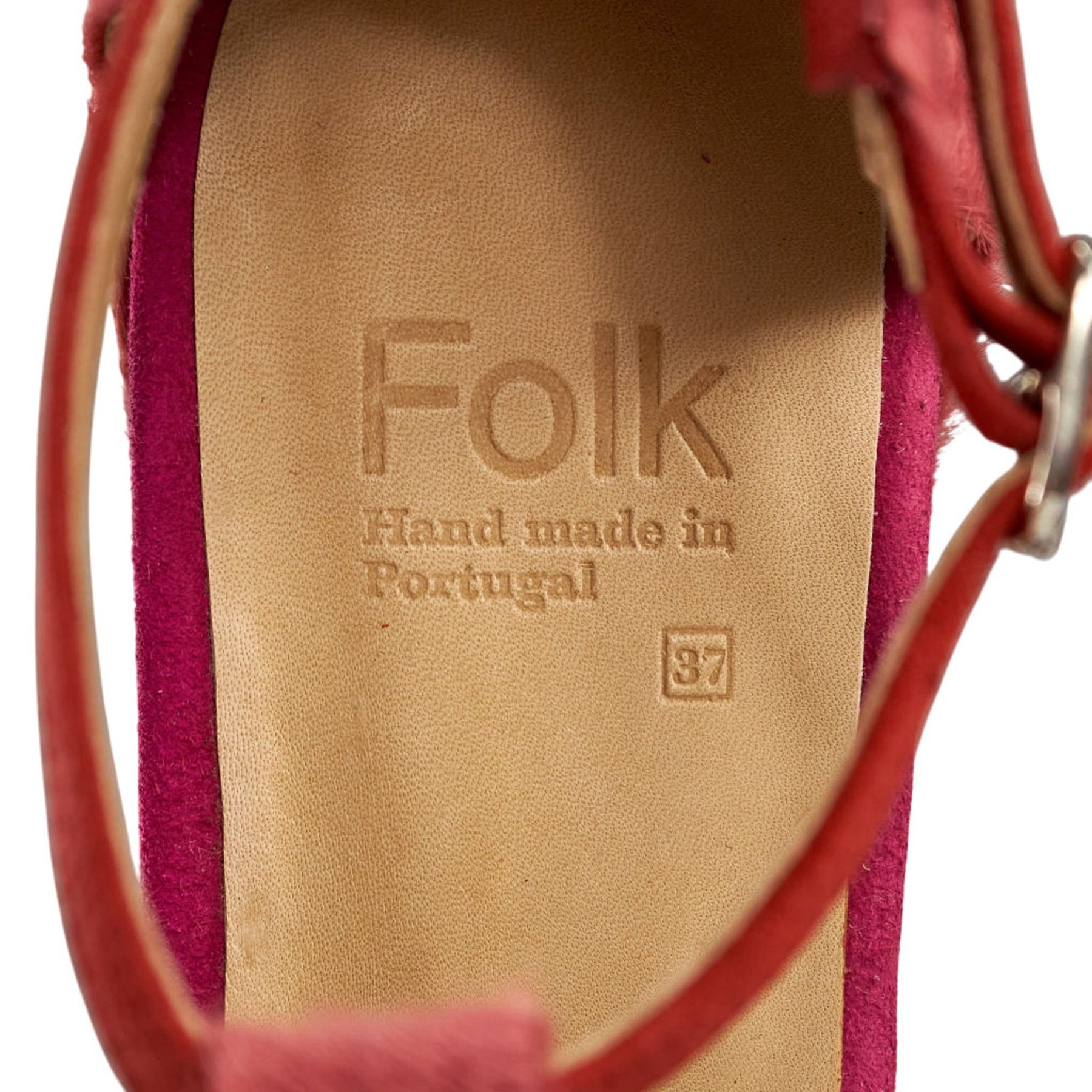 Folk Pink Lumi Rose Wedge Sandals