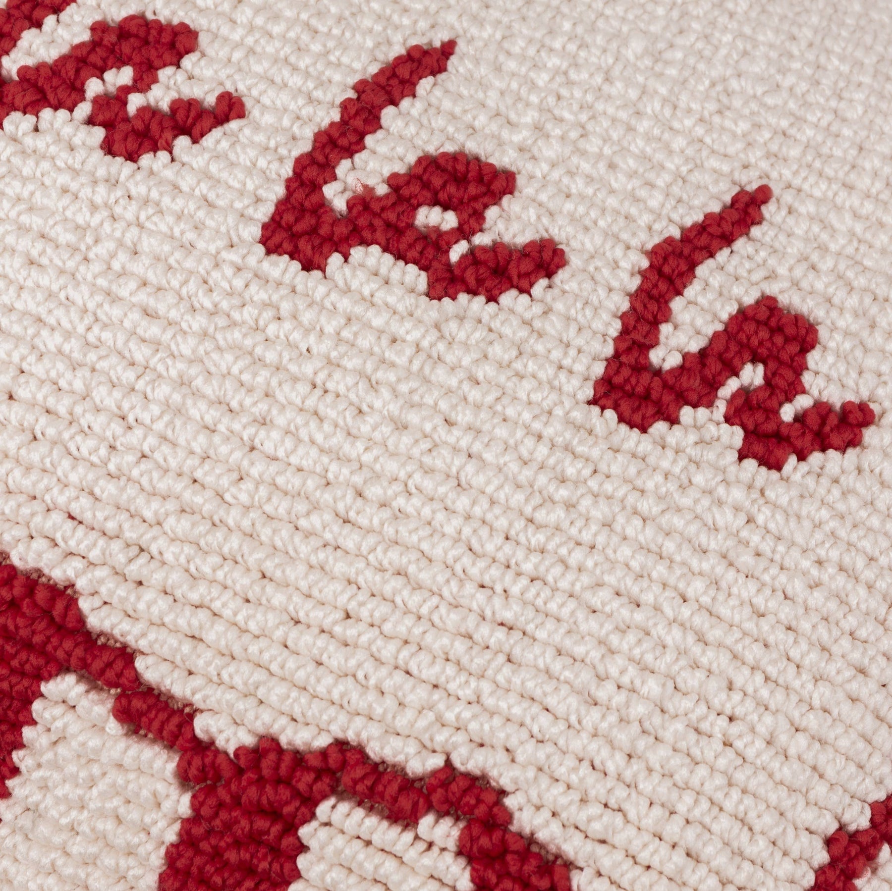 Candy Stripe 'Fa La La' Tufted Cushion