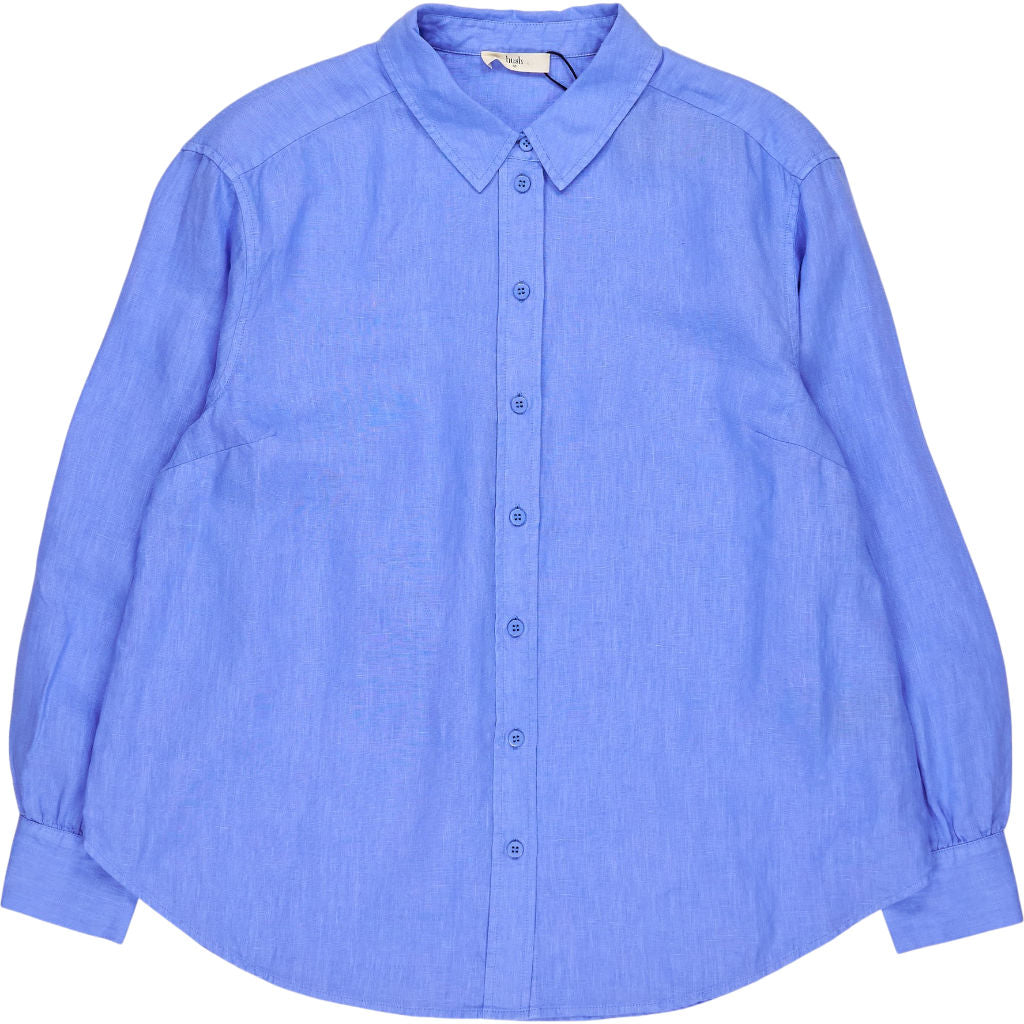 Hush Blue Heather Linen Shirt