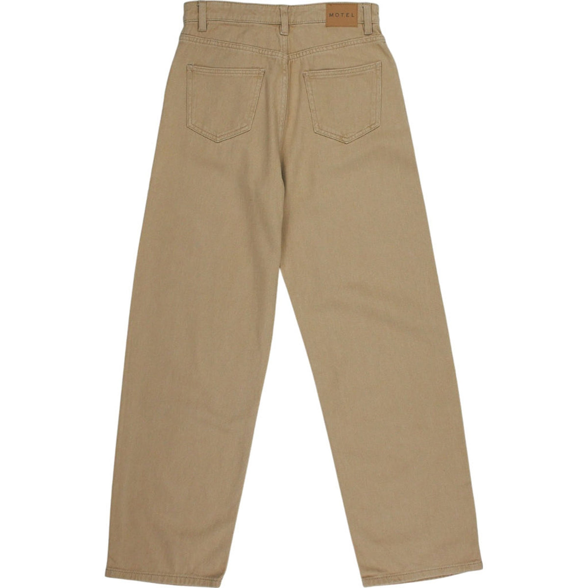 Motel Beige Cotton Trousers