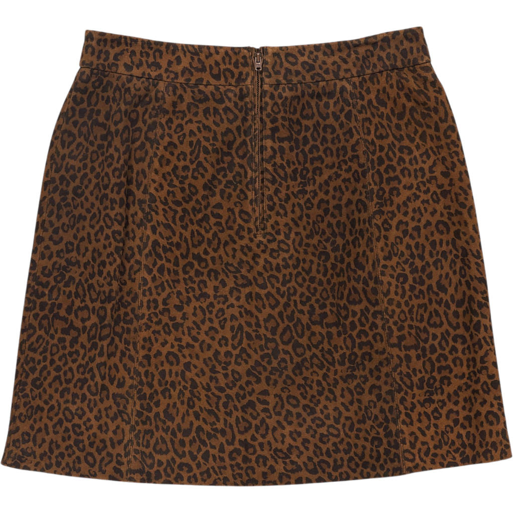 Hush Brown Elekta Suede Mini Skirt