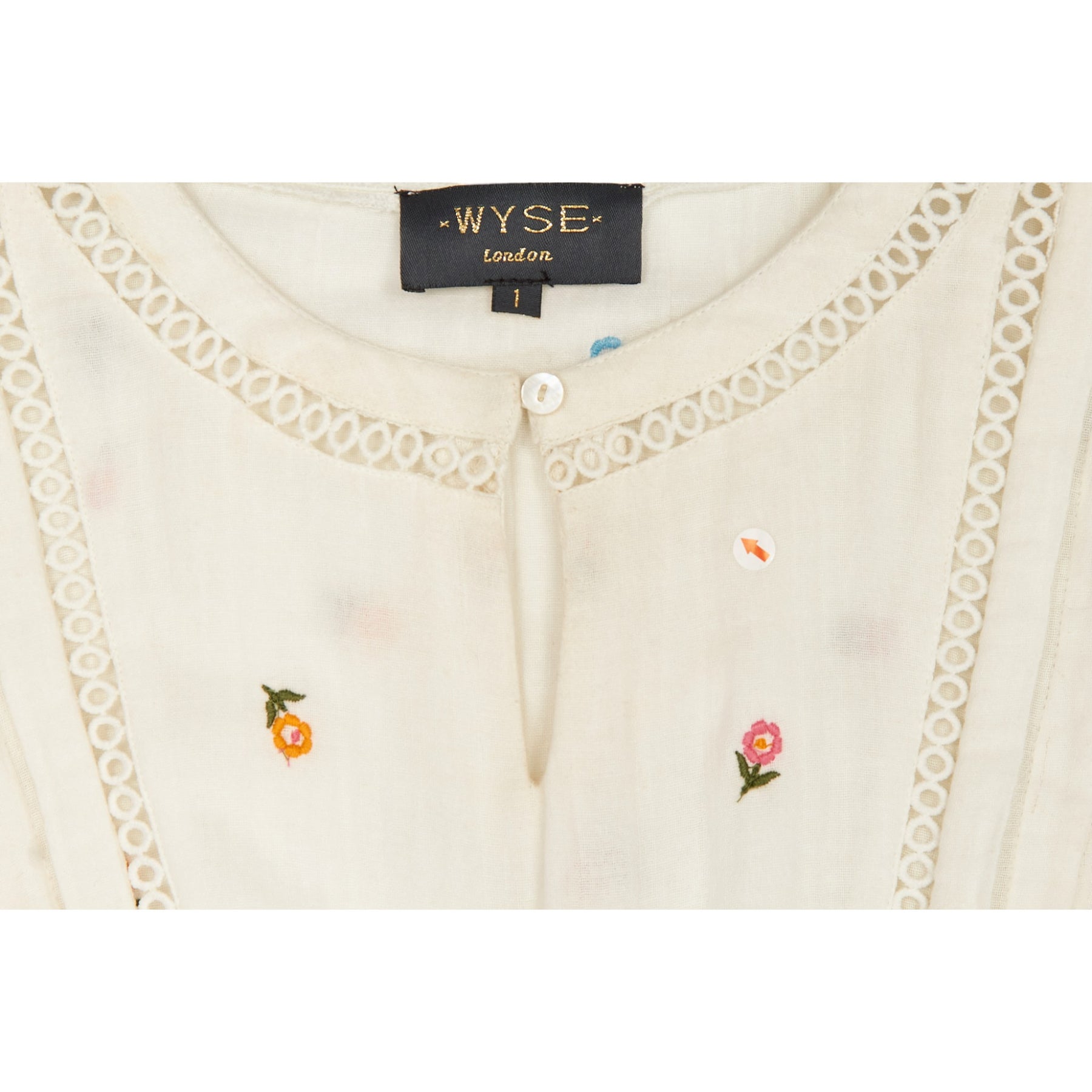 Wyse White/Floral Midi Dress