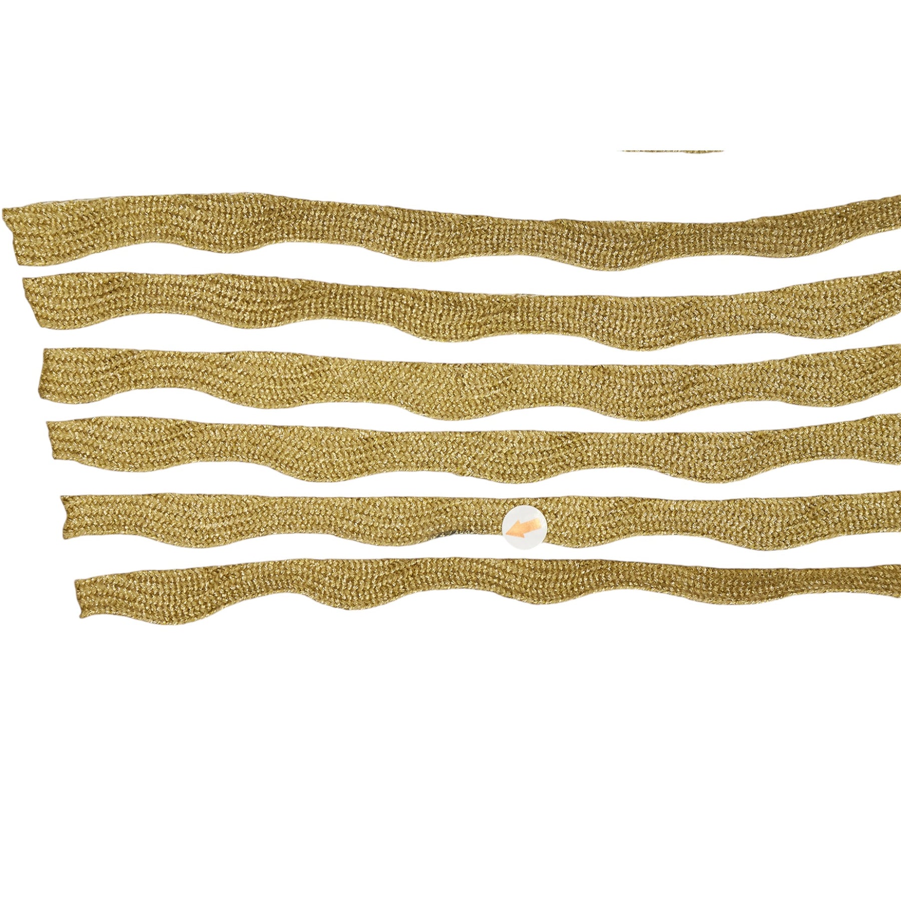 Wyse White/Gold Ric Rac Top