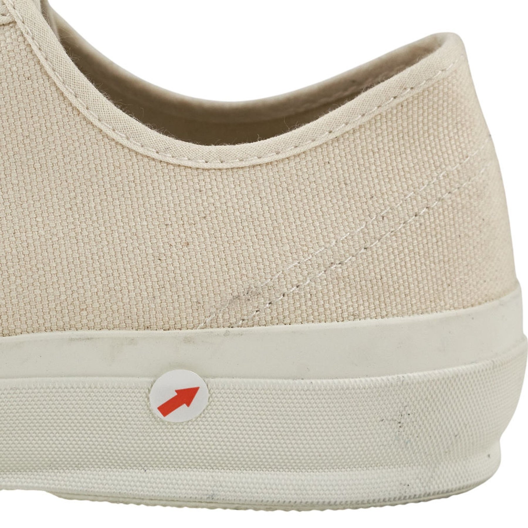YMC Cream Canvas Trainers