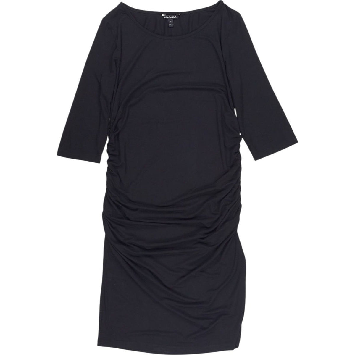 Isabella Oliver Black Ruched Dress