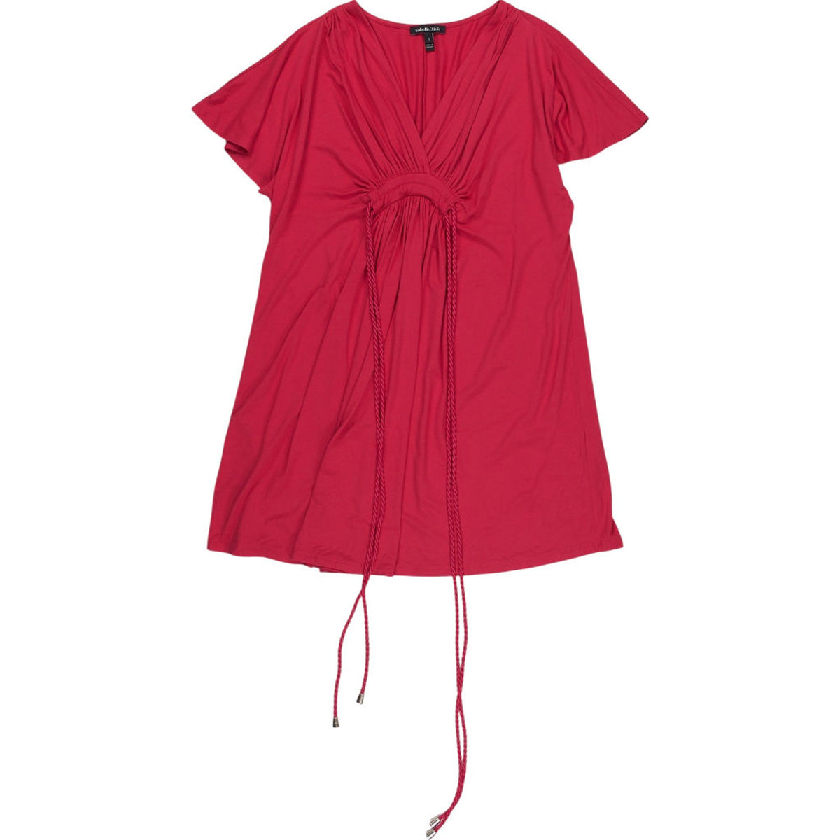 Isabella Oliver Red Ruched Maternity Dress