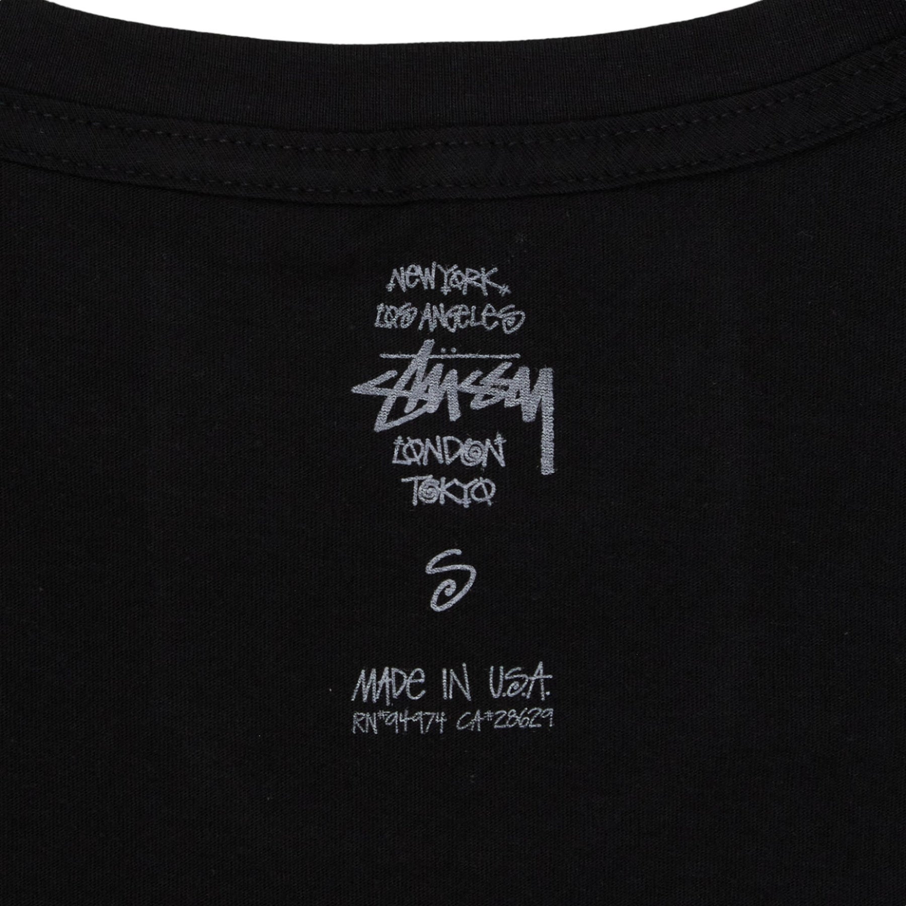 Stussy Black Printed Tee