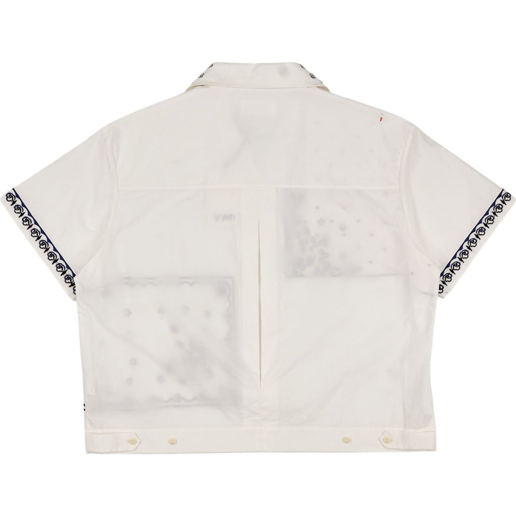 YMC White Wanda Embroidered Shirt S