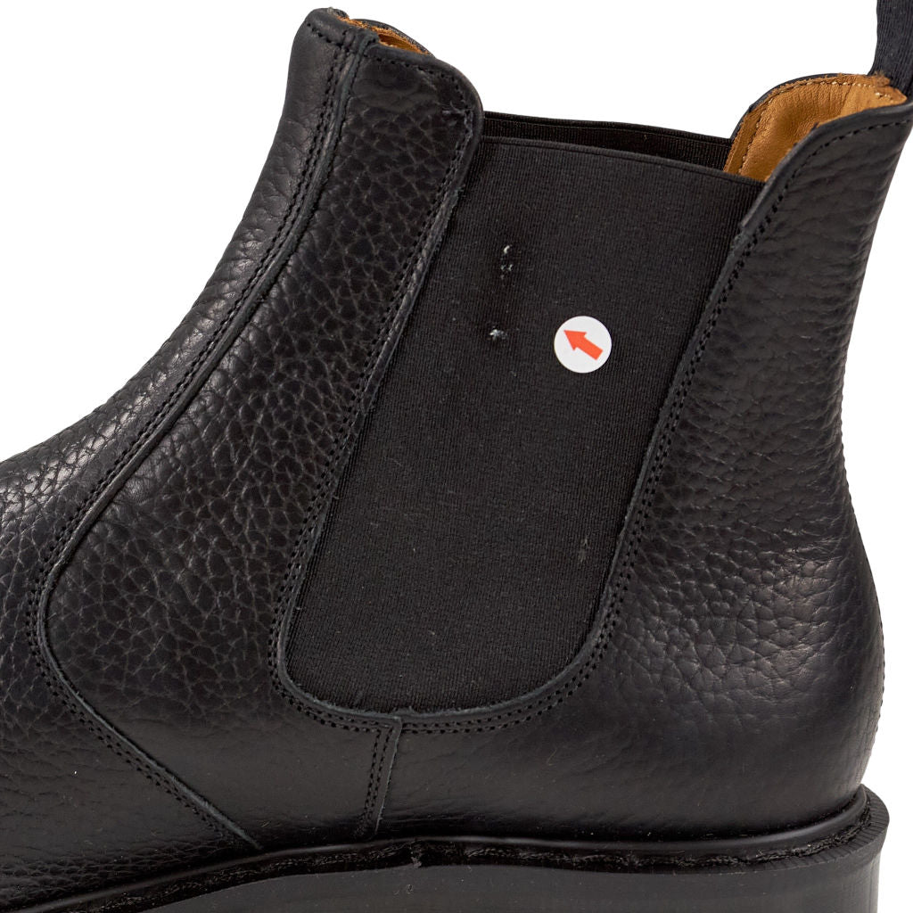 YMC Black Softy Grain Dealer Boots UK 7