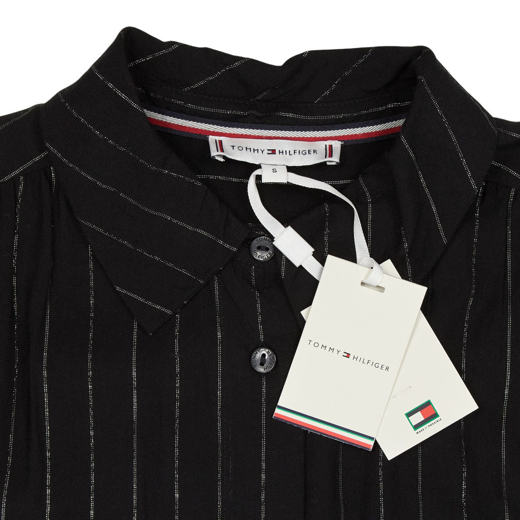 Tommy Hilfiger Black Striped Pyjama Shirt