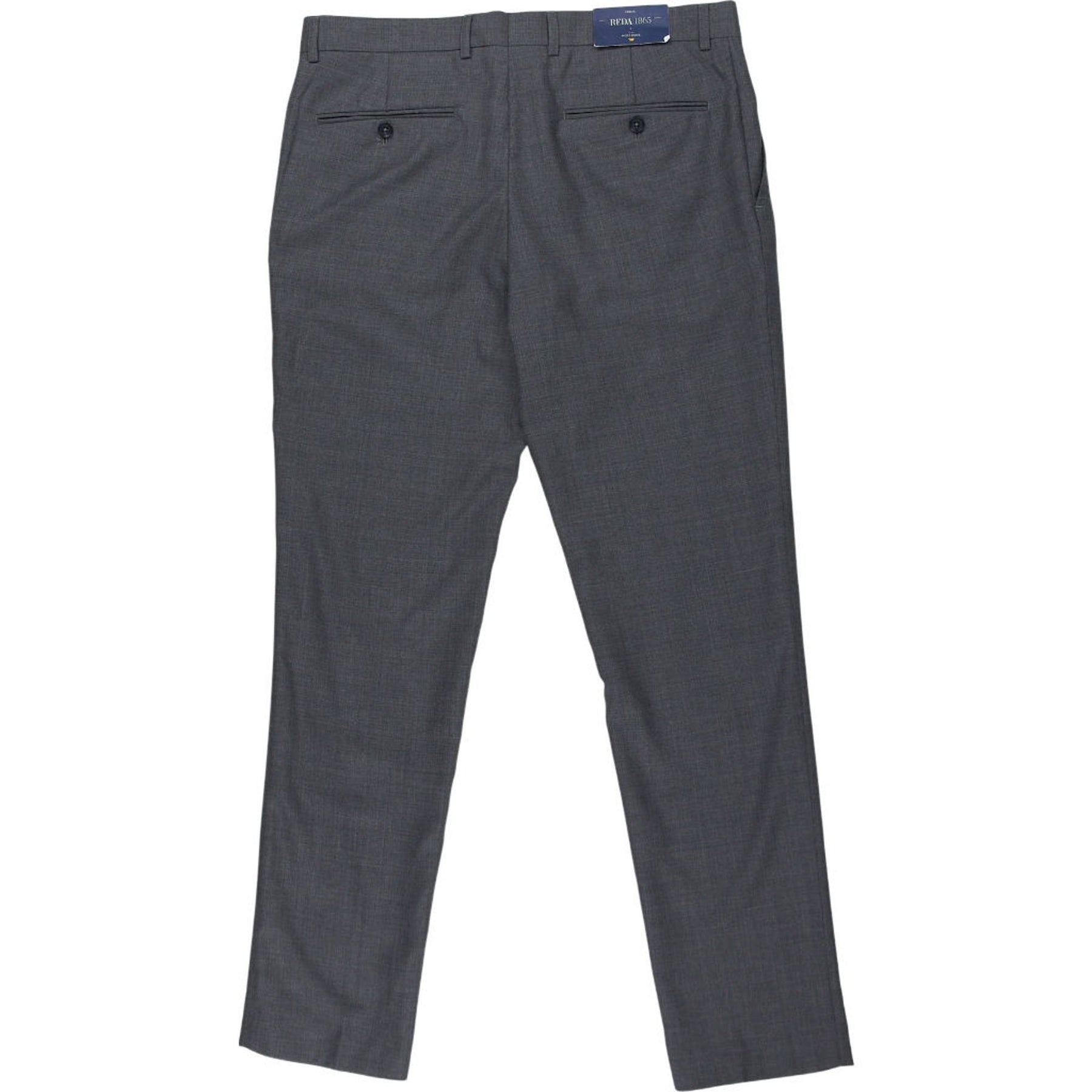 Moss Bros Grey Slim Fit Trousers 34R