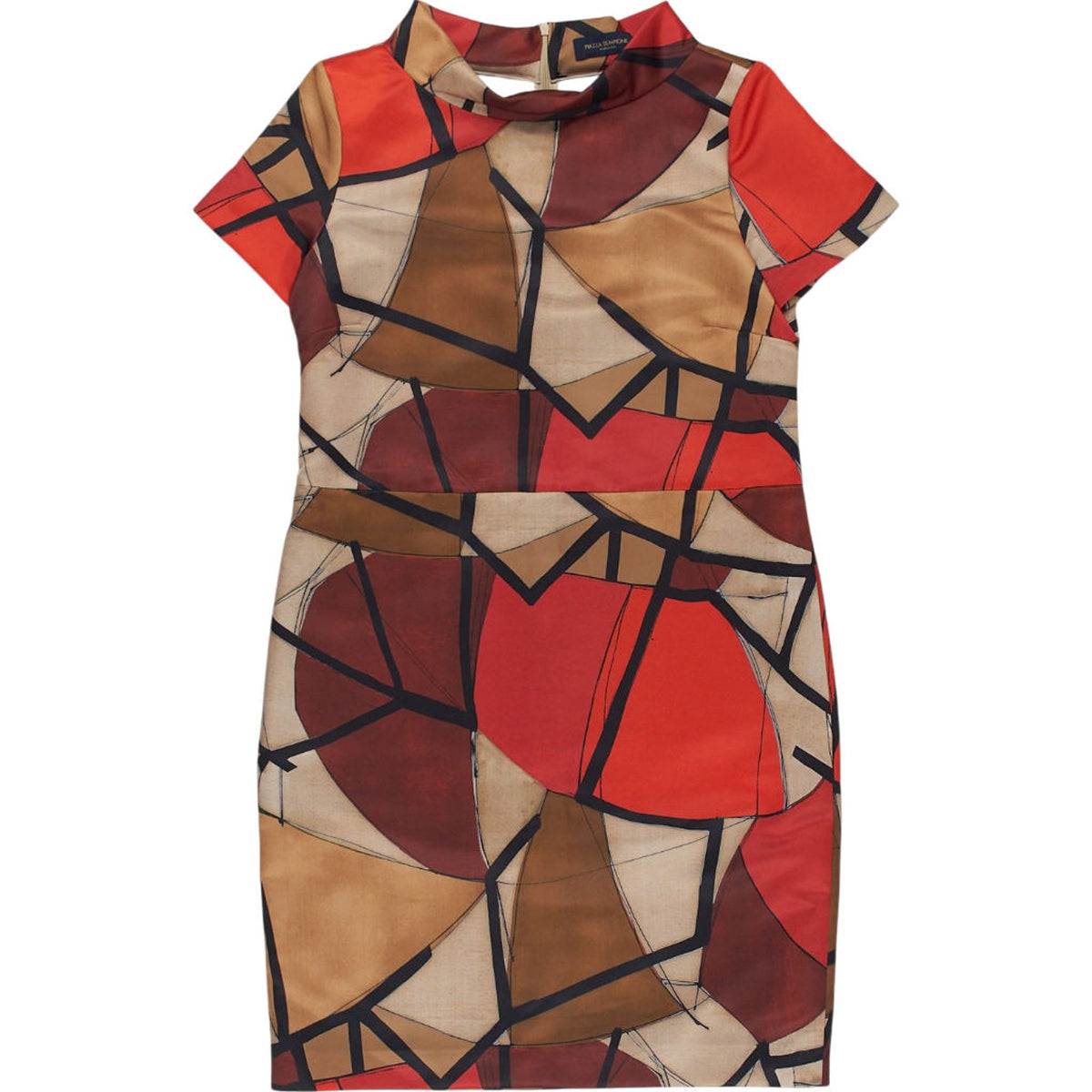 Piazza Sempione Abstract Print Dress IT 42