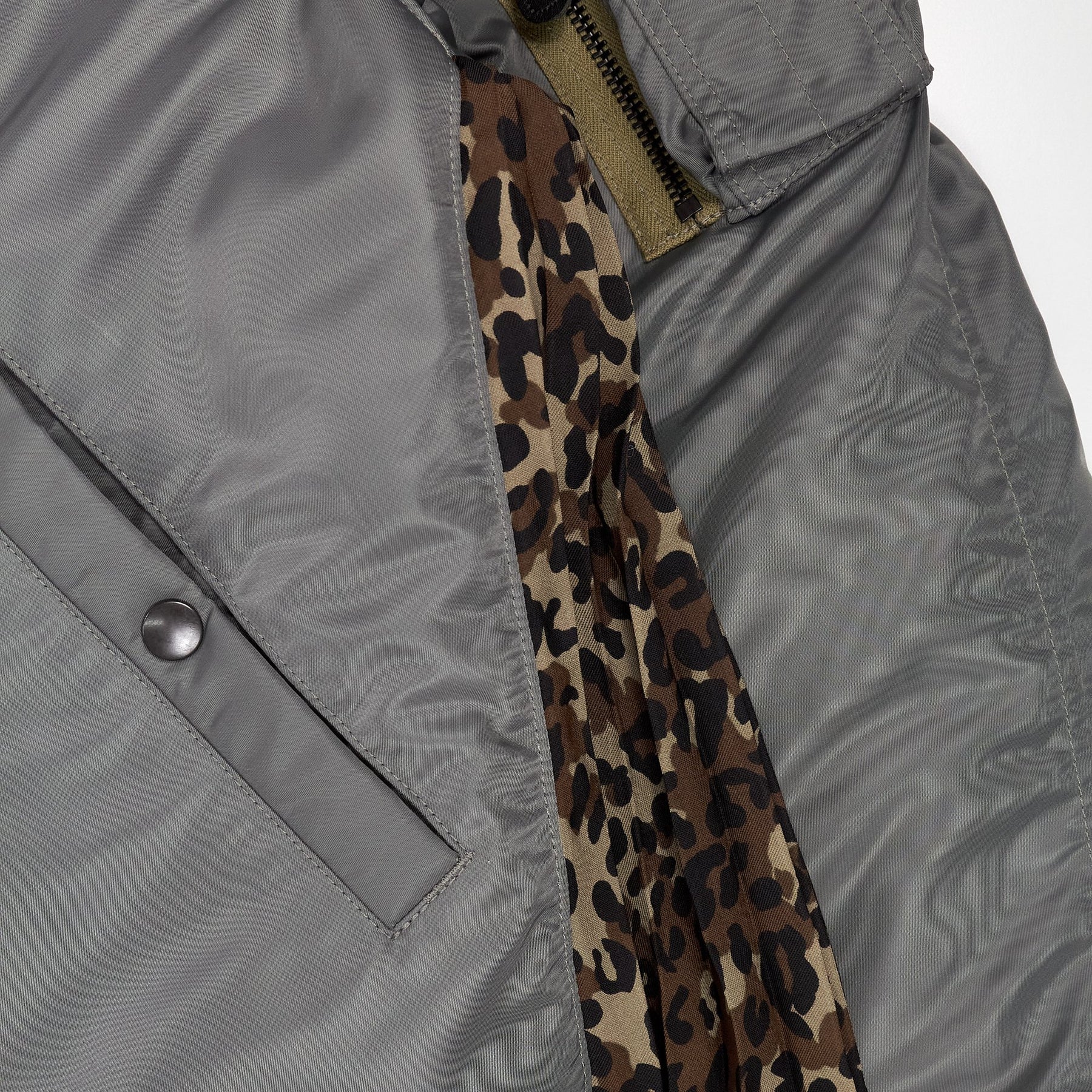 Junya Watanabe Grey Tweed Coat
