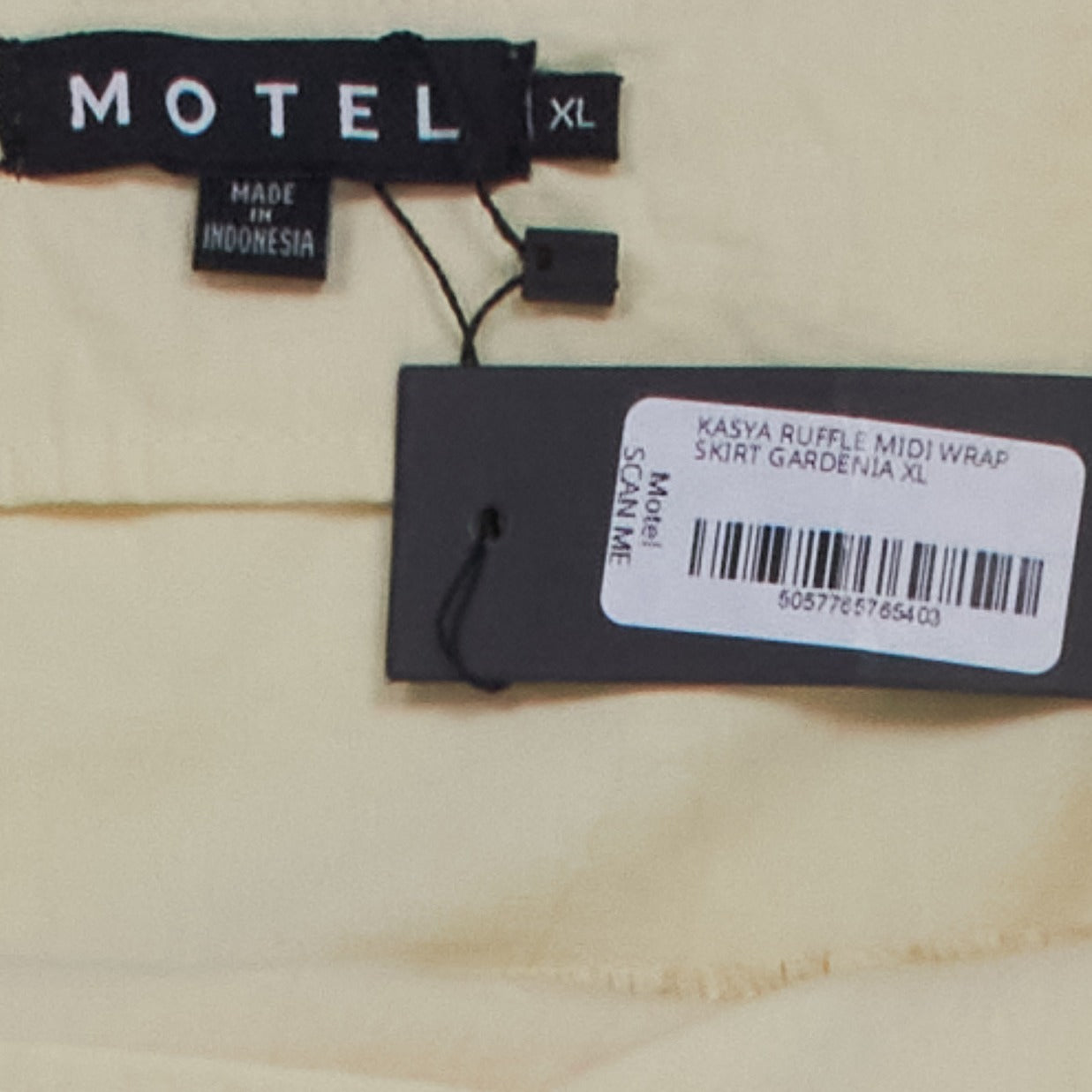 Motel Cream Kasya Ruffle Midi Skirt