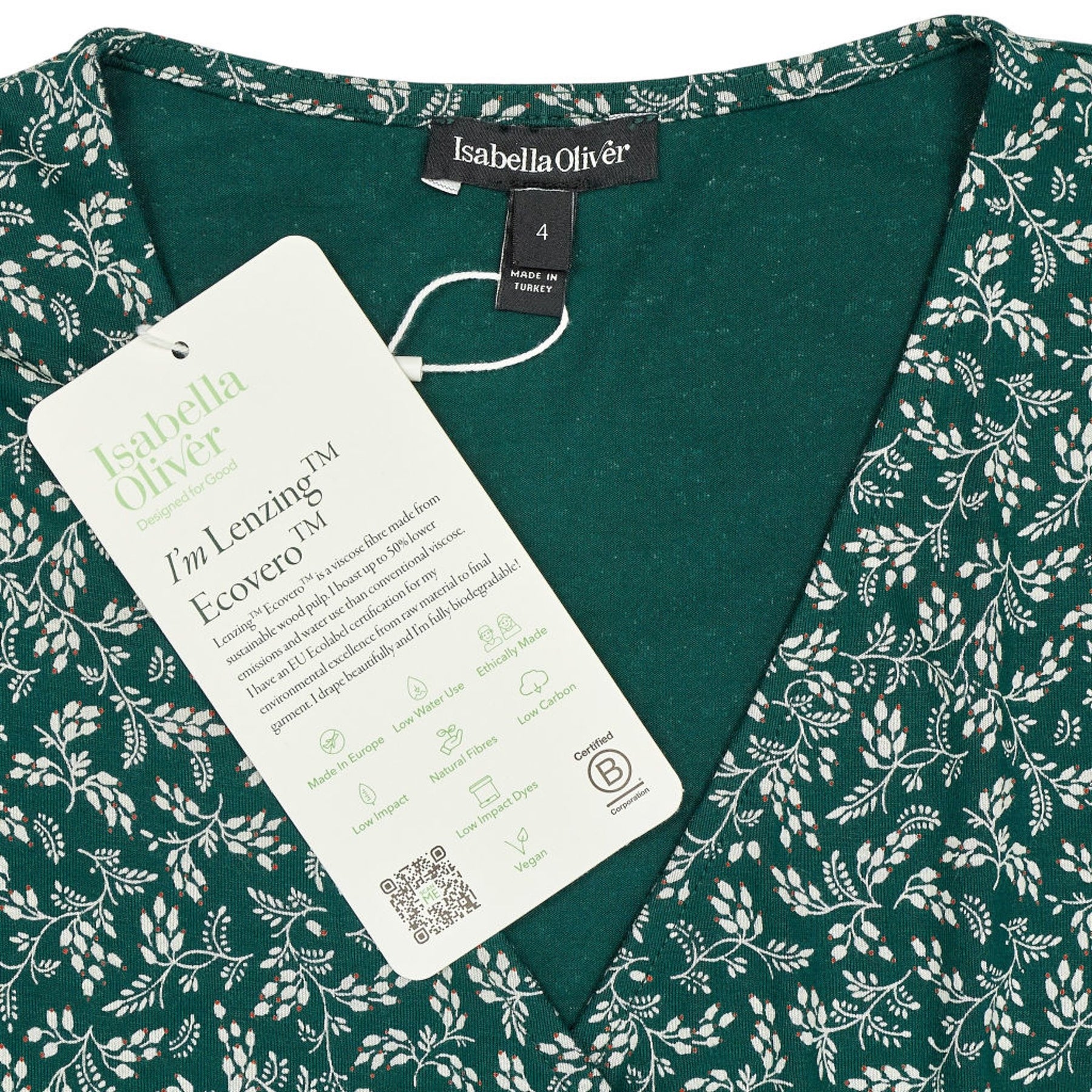 Isabella Oliver Green Lonna Maternity Dress