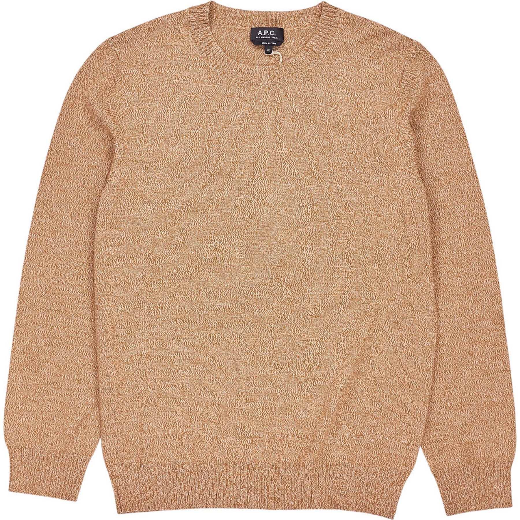 A.P.C. Camel Wool Knit Jumper