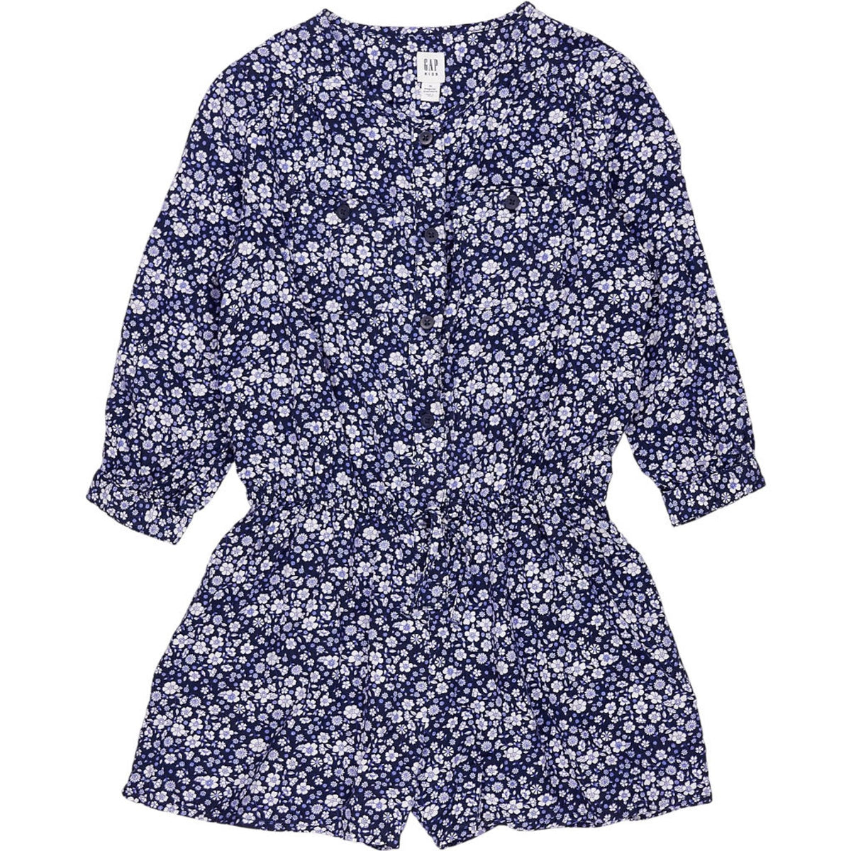 Gap Kids Blue Floral Playsuit