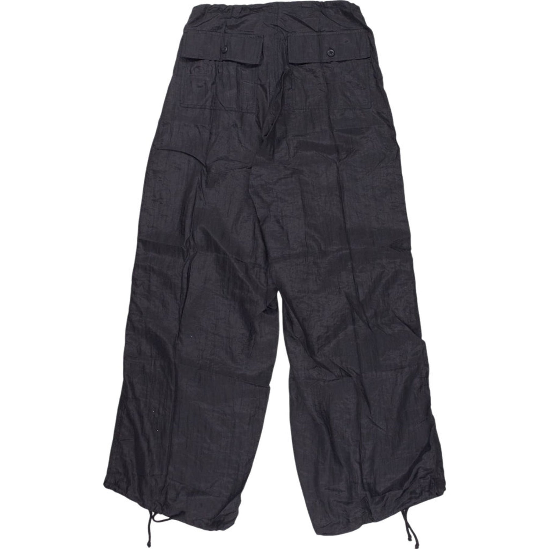 Motel Black Parachute Trousers