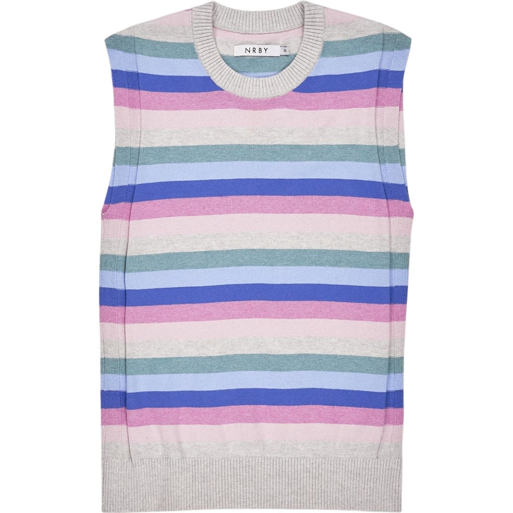 NRBY Multicolour Striped Knit Vest