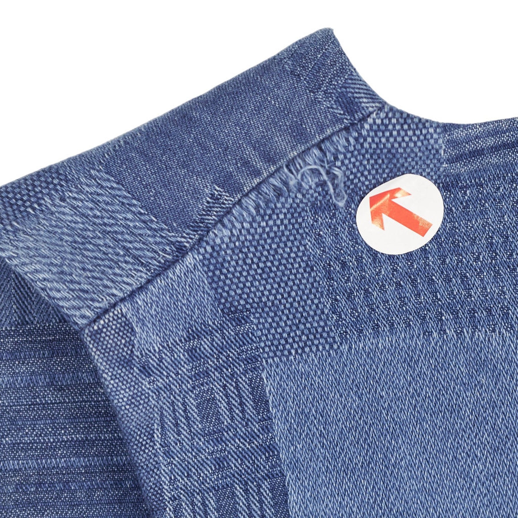 YMC Blue Patterned Cotton Jumpsuit UK 6