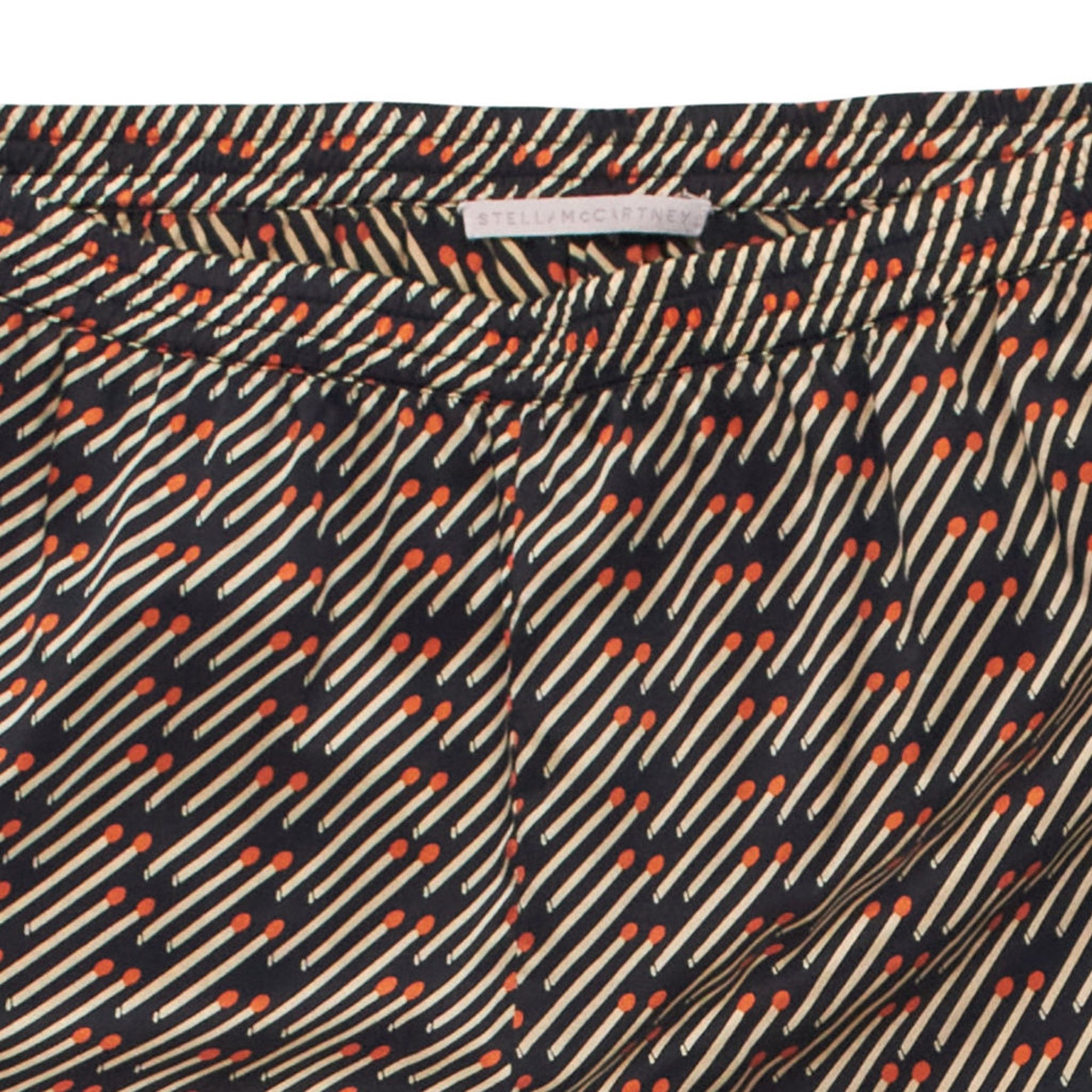 Stella McCartney Black Patterned PJ Shorts Set