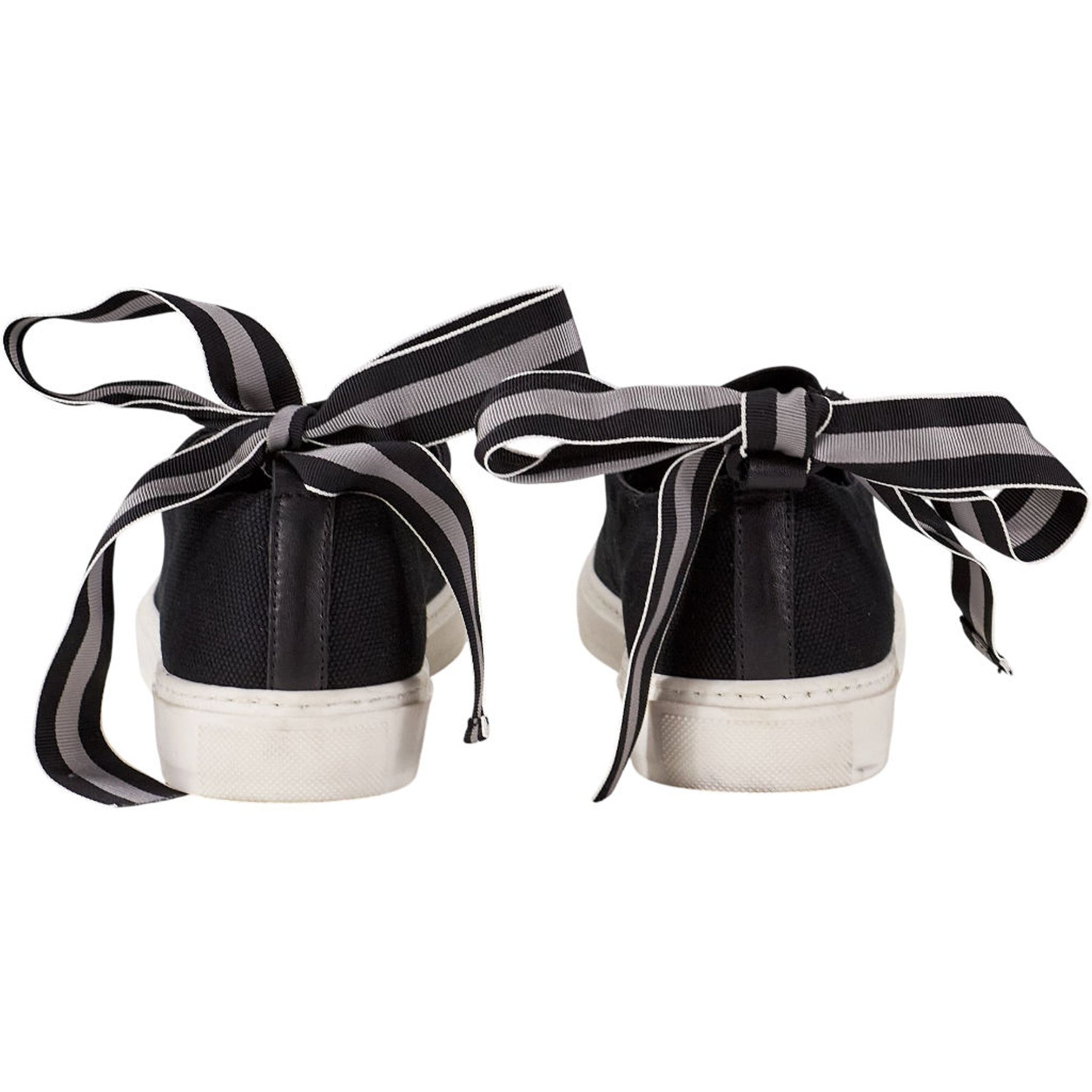 Mother of Pearl Black Slip-On Trainers