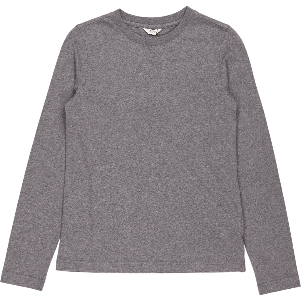 Hush Dark Grey Marl Slim Long Sleeve T-Shirt