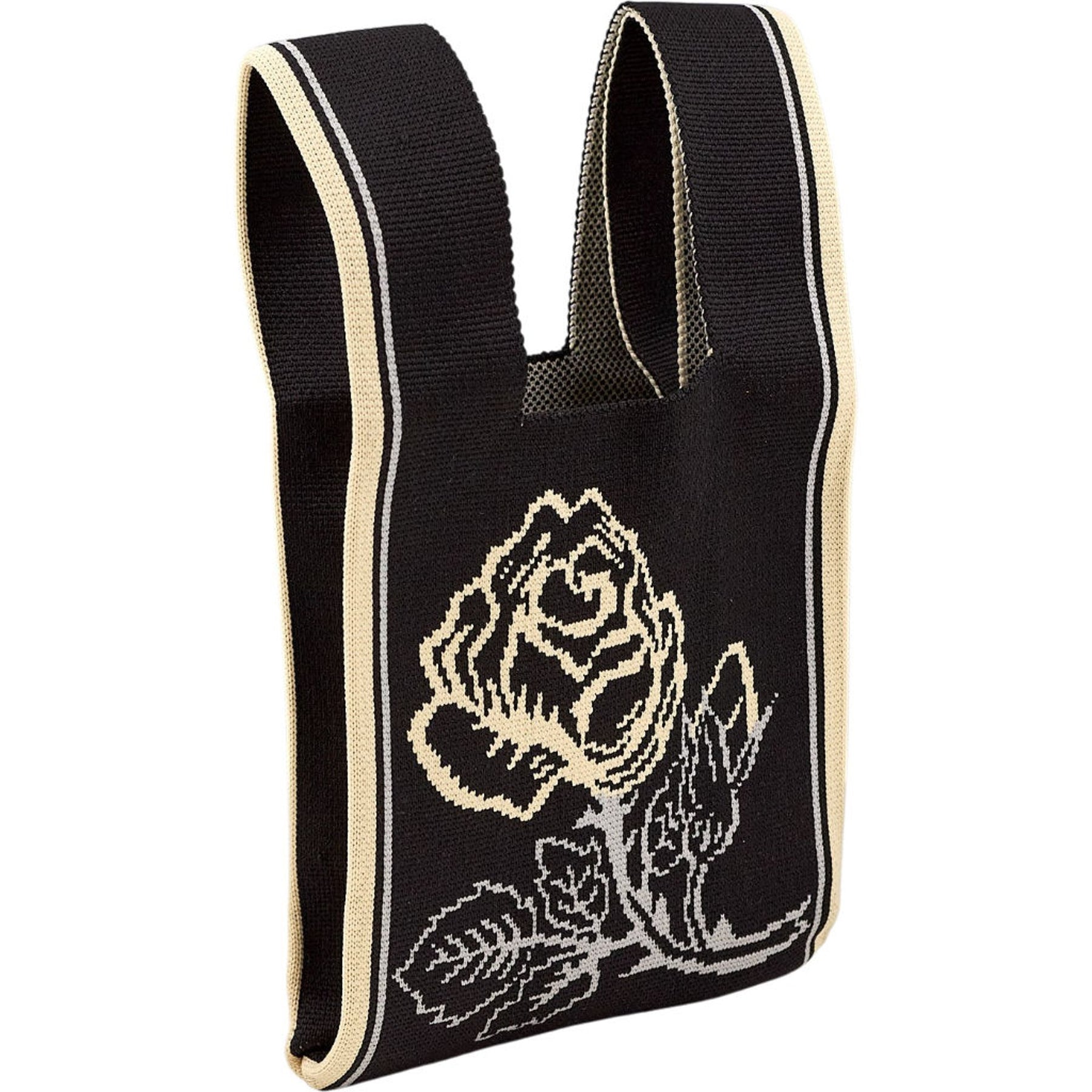 Black Rose Pattern Tote Bag