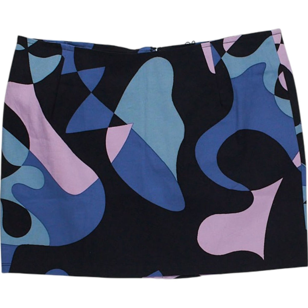 Motel Ima Abstract Purple Mini Skirt