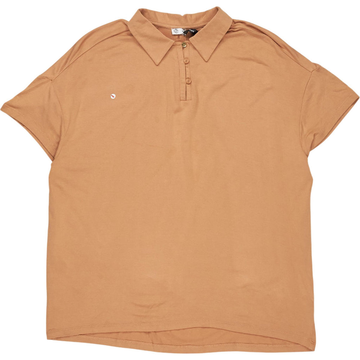 1 People Brown Polo Shirt